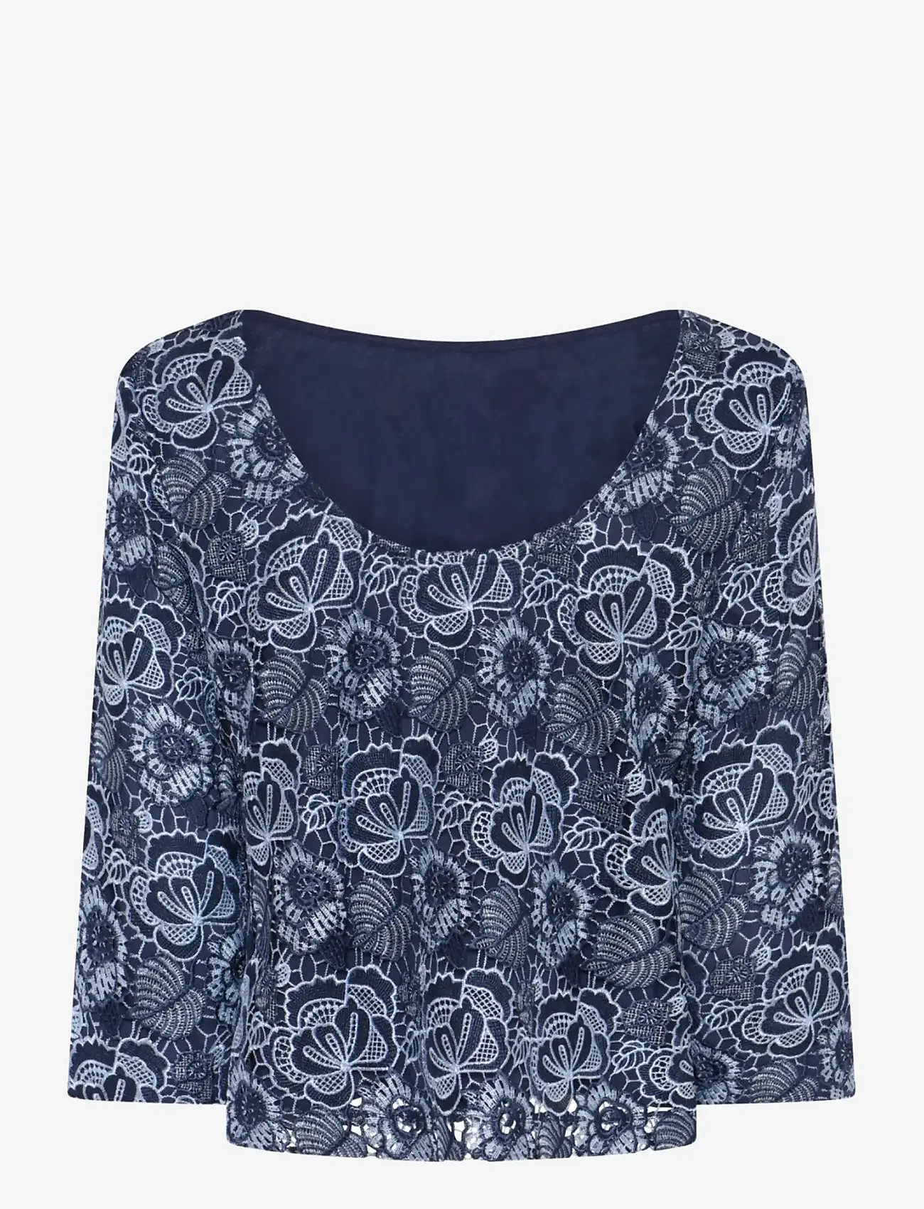 Bruuns Bazaar - MauritiaBBIgnara blouse - pikkade varrukatega pluusid - blue flower - 2