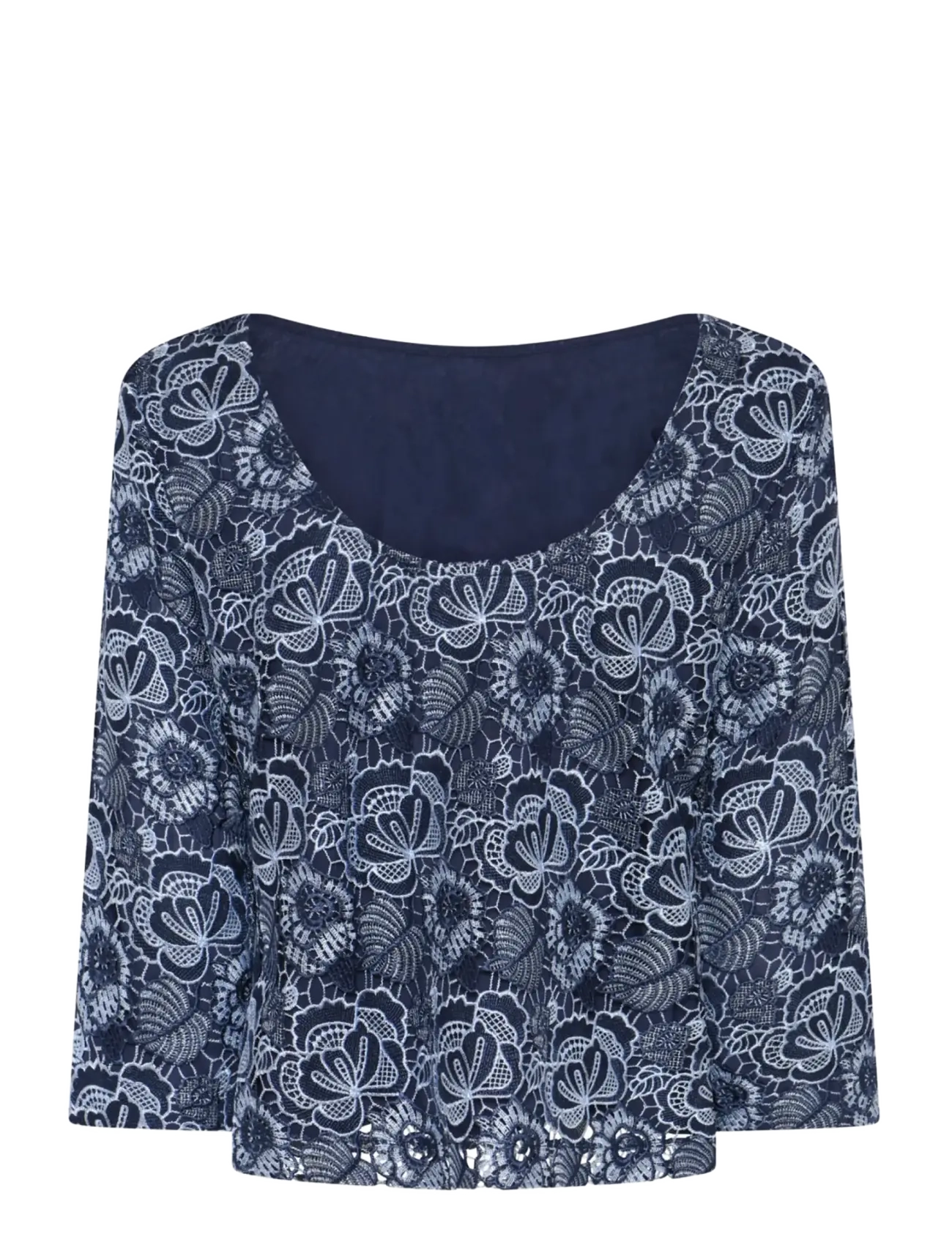 Bruuns Bazaar - MauritiaBBIgnara blouse - pitkähihaiset puserot - blue flower - 2
