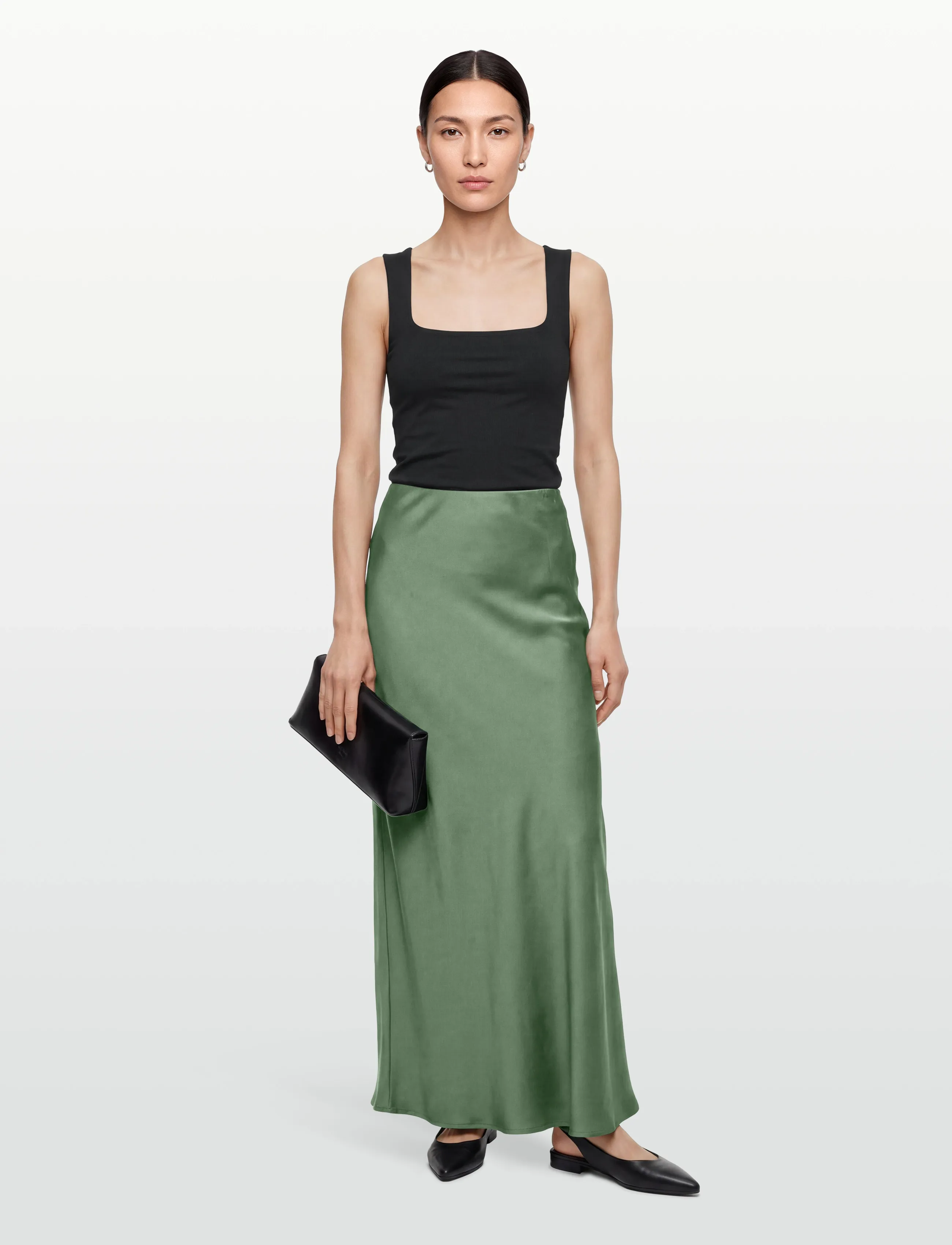 Bruuns Bazaar Korthalsiabbjoanelle Skirt, 40, Green, Nederdele > Maxi Nederdele, Dame