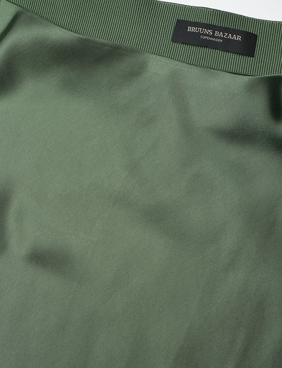 Bruuns Bazaar - KorthalsiaBBJoanelle skirt - satinröcke - sweet green - 2