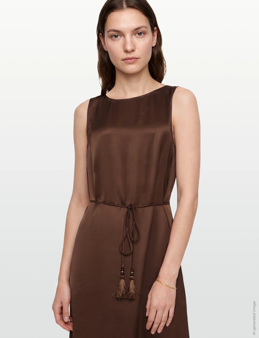 Bruuns Bazaar - KorthalsiaBBKarola dress - aftenkjoler - chestnut - 3