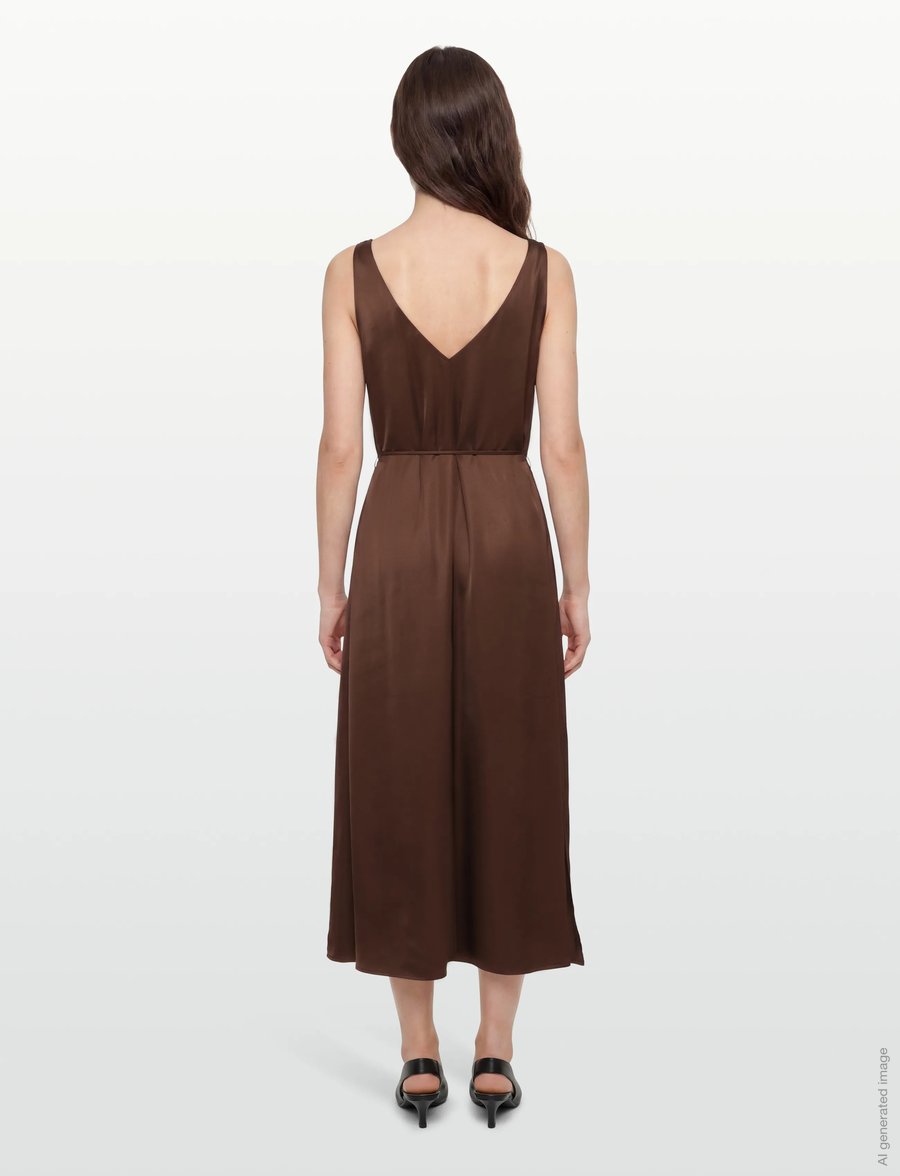 Bruuns Bazaar - KorthalsiaBBKarola dress - aftenkjoler - chestnut - 4