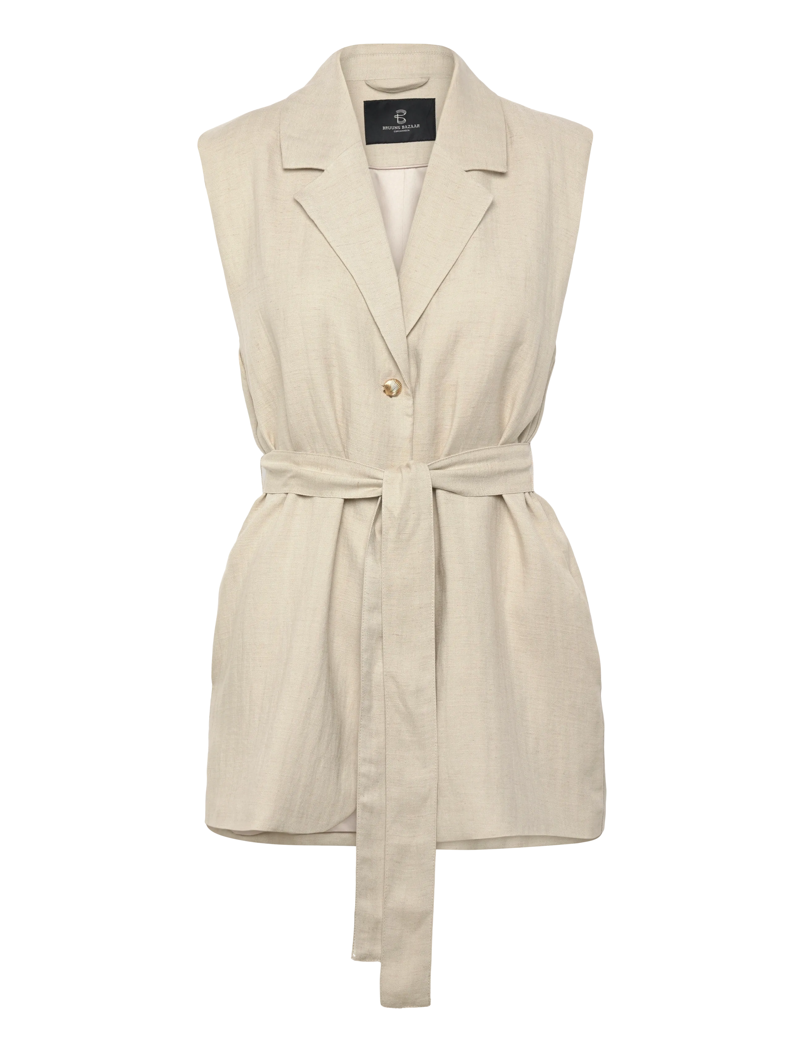 Bruuns Bazaar AphandraBBEwe vest - Westen - .SAND / beige