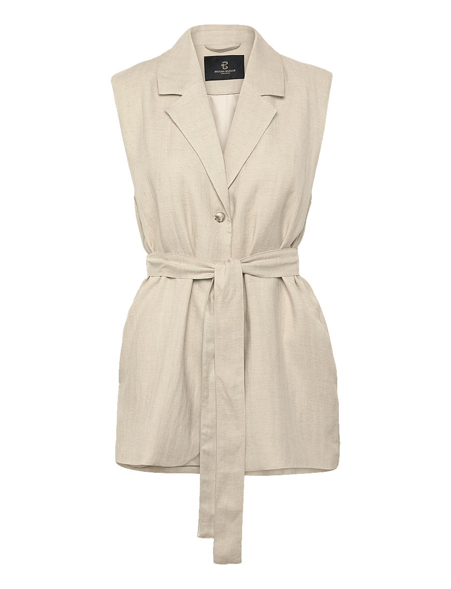 Bruuns Bazaar - AphandraBBEwe vest - veste - .sand - 1