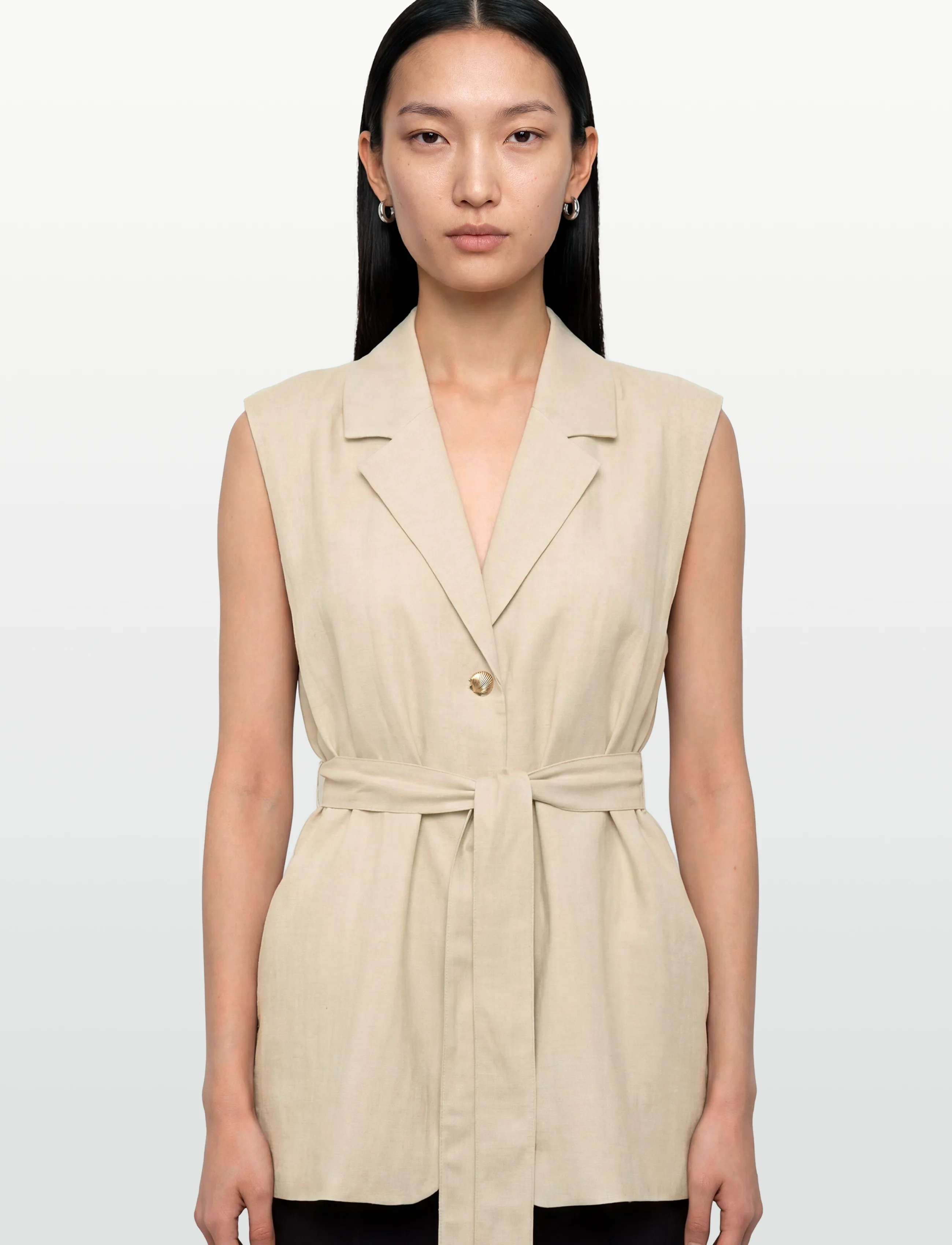 Bruuns Bazaar - AphandraBBEwe vest - waistcoats - .sand - 3