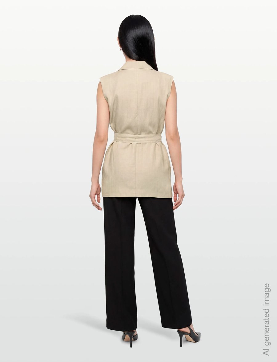 Bruuns Bazaar - AphandraBBEwe vest - veste - .sand - 4