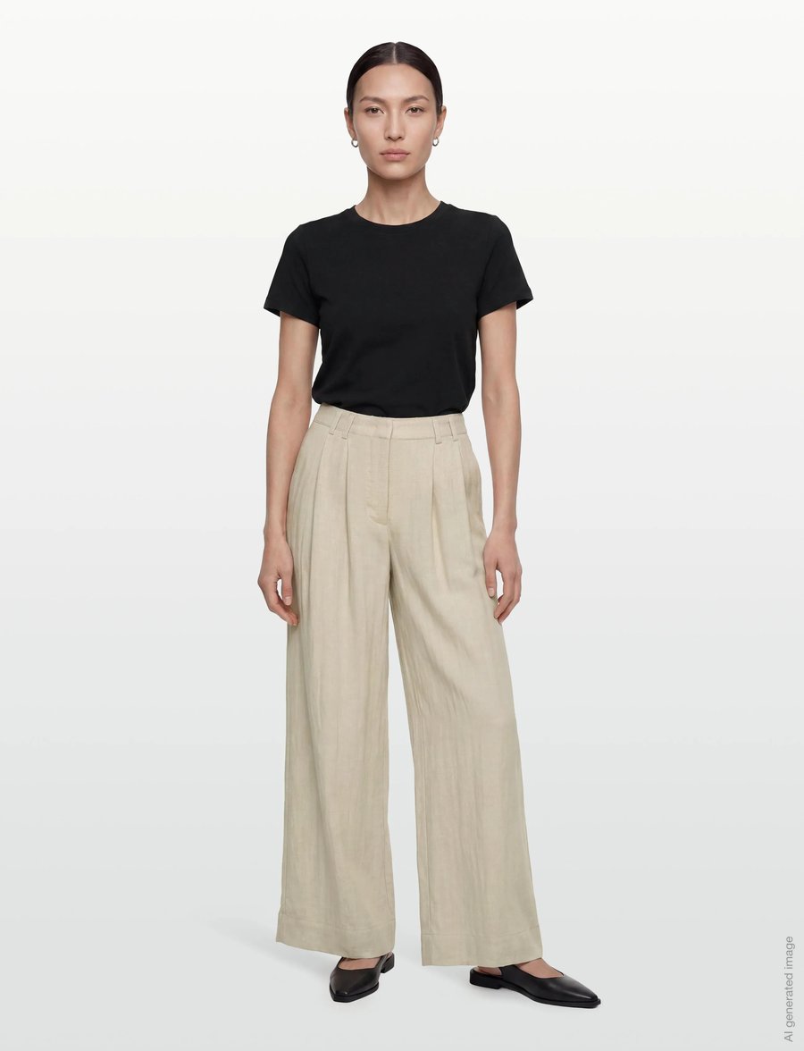 Bruuns Bazaar - AphandraBBHannah pants - kostymbyxor - .sand - 0