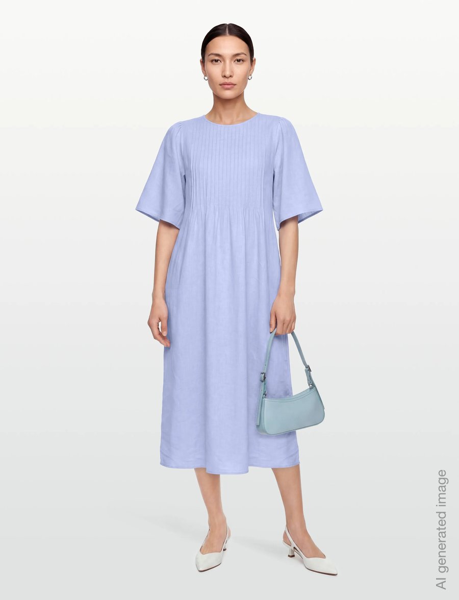 Bruuns Bazaar - LinvisBBSilvena dress - sommarklänningar - eventide blue - 0