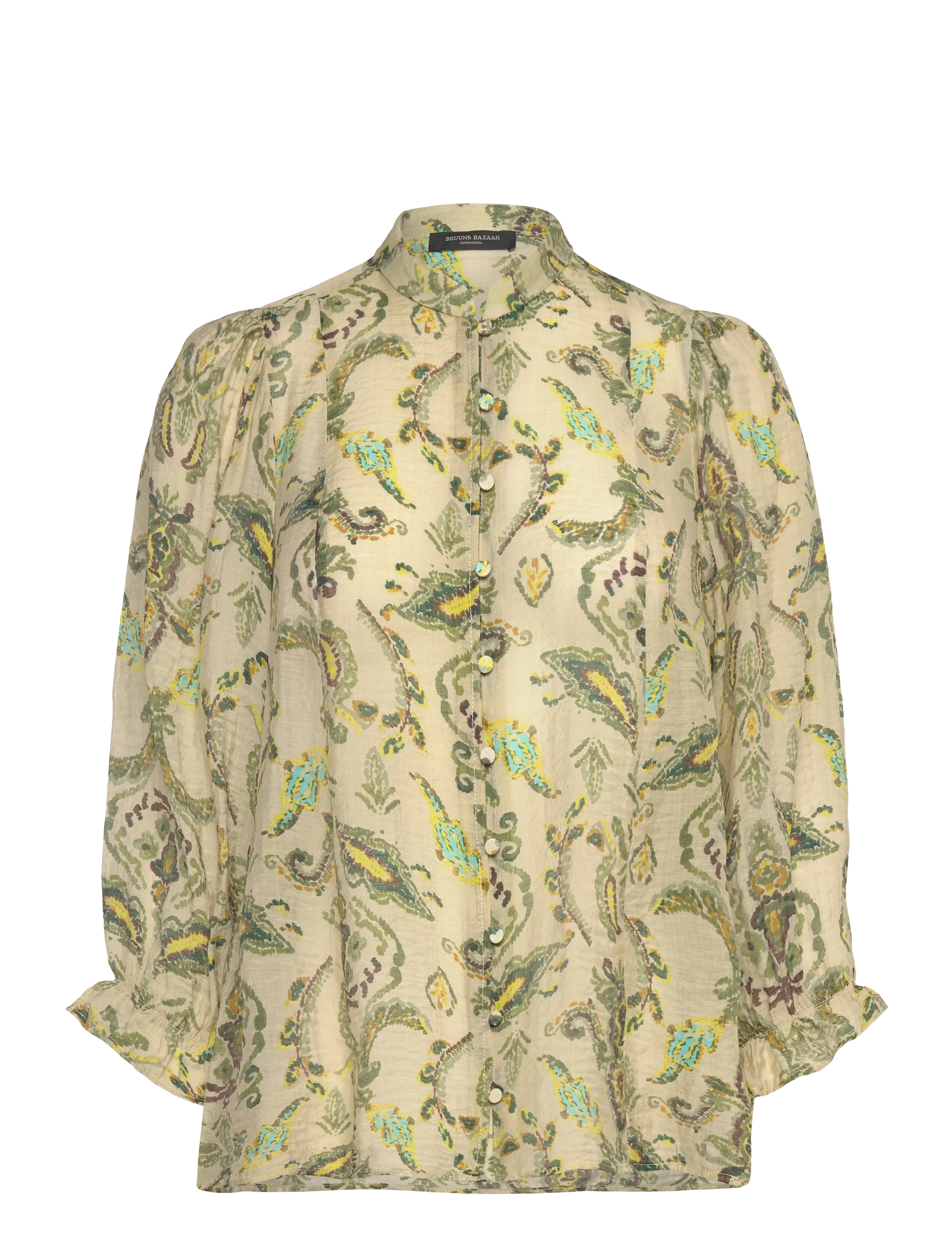 Bruuns Bazaar DuscleBBVivana shirt - Kläder - MULTI GREEN PRINT / cream