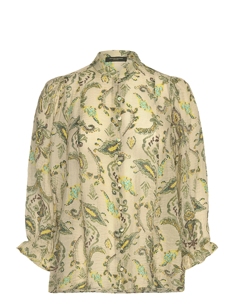 Bruuns Bazaar - DuscleBBVivana shirt - overhemden met lange mouwen - multi green print - 0
