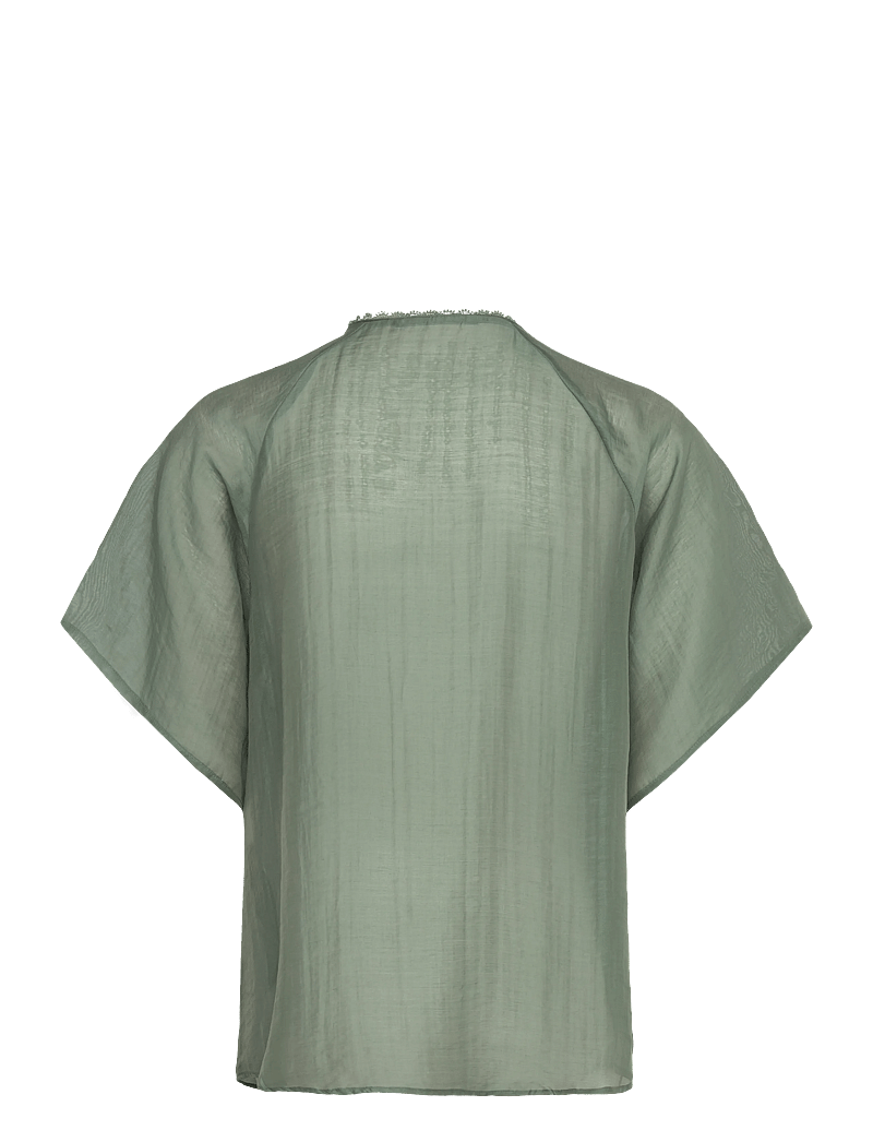 Bruuns Bazaar - TelleaBBKarlya blouse - langärmlige blusen - sweet green - 1