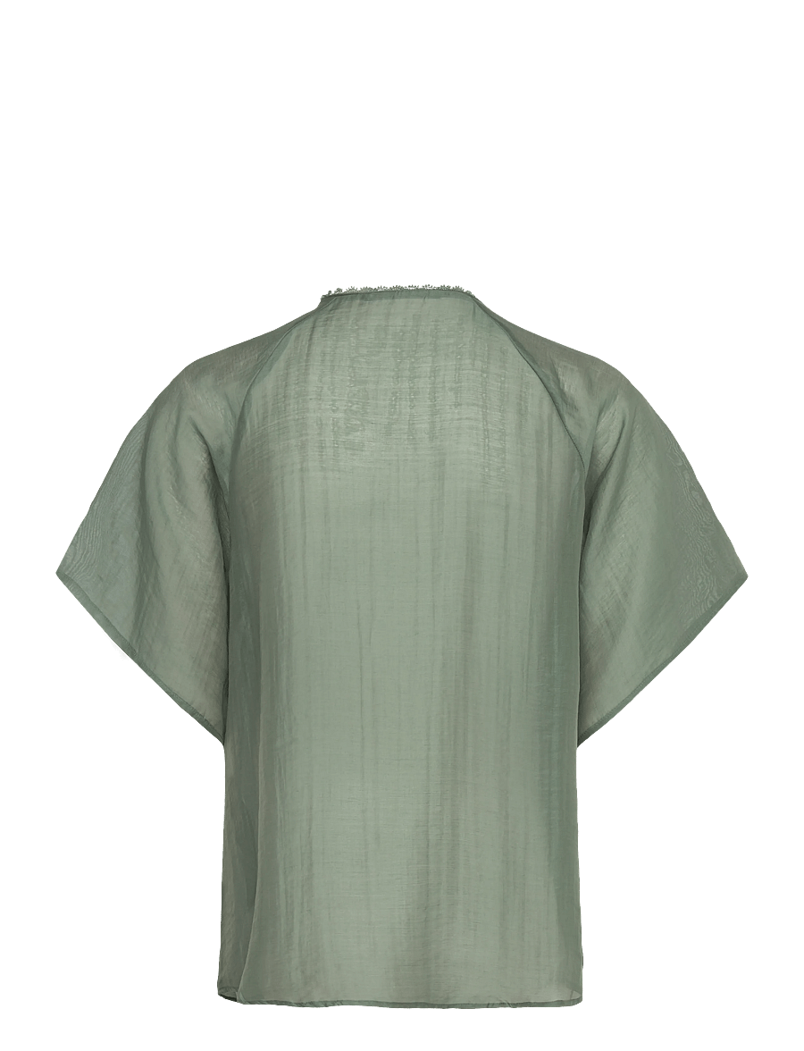 Bruuns Bazaar - TelleaBBKarlya blouse - langärmelige blusen - sweet green - 2