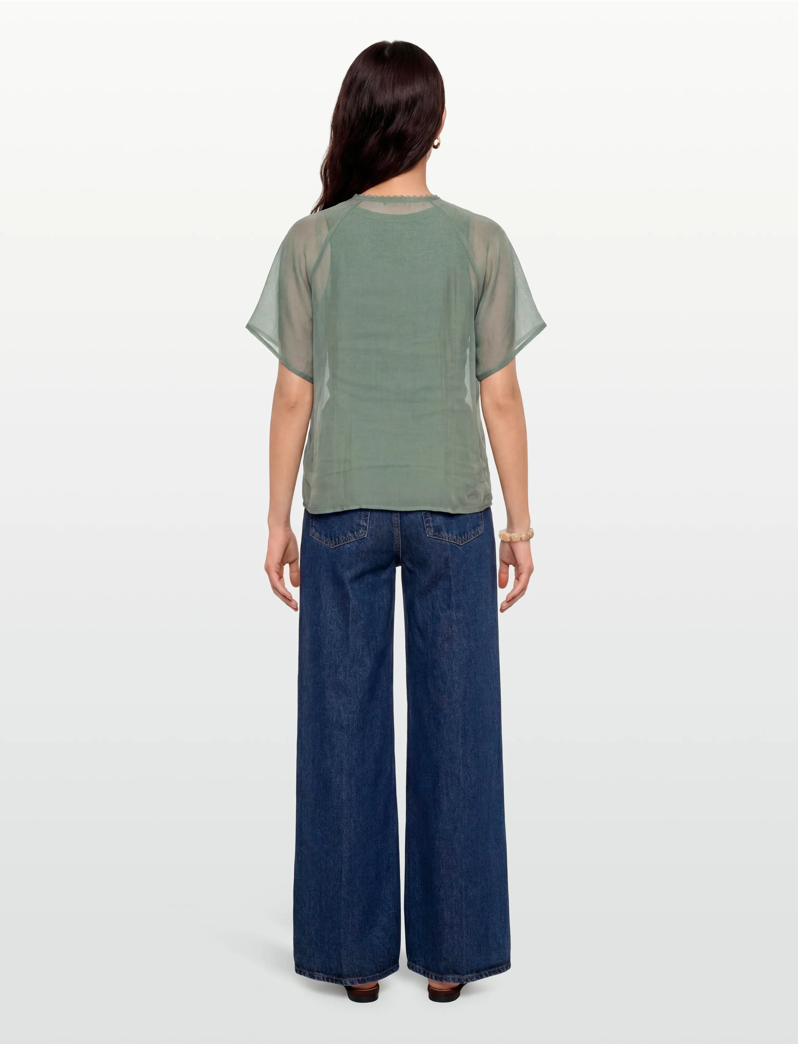 Bruuns Bazaar - TelleaBBKarlya blouse - langärmelige blusen - sweet green - 4