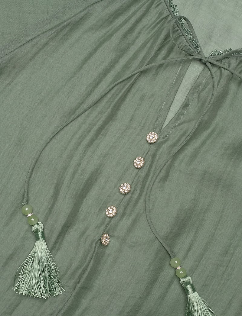 Bruuns Bazaar - TelleaBBKarlya blouse - langärmlige blusen - sweet green - 2