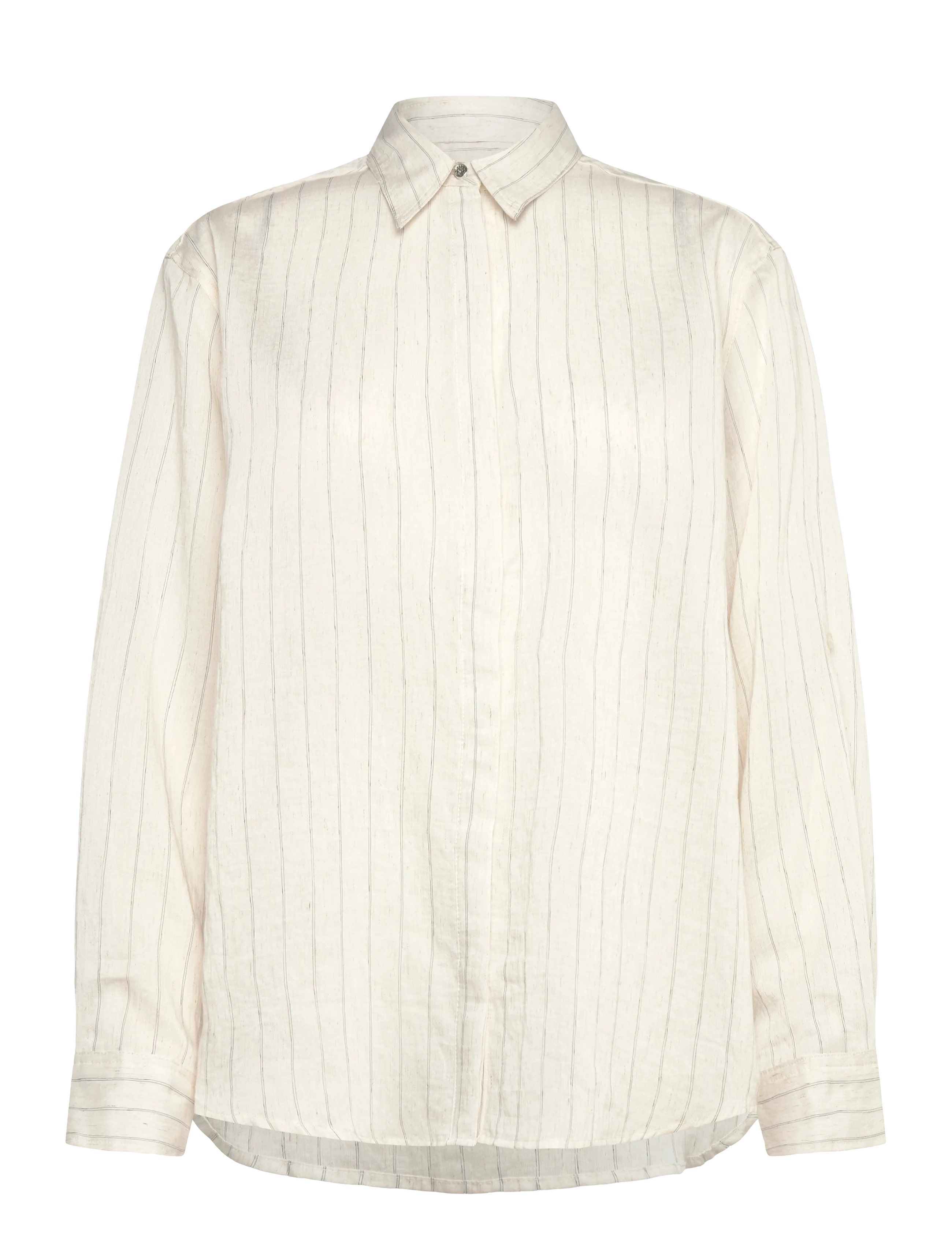 Bruuns Bazaar CoccoBBAgatah shirt - Kläder - SNOW WHITE WITH BLACK STRIPE / white