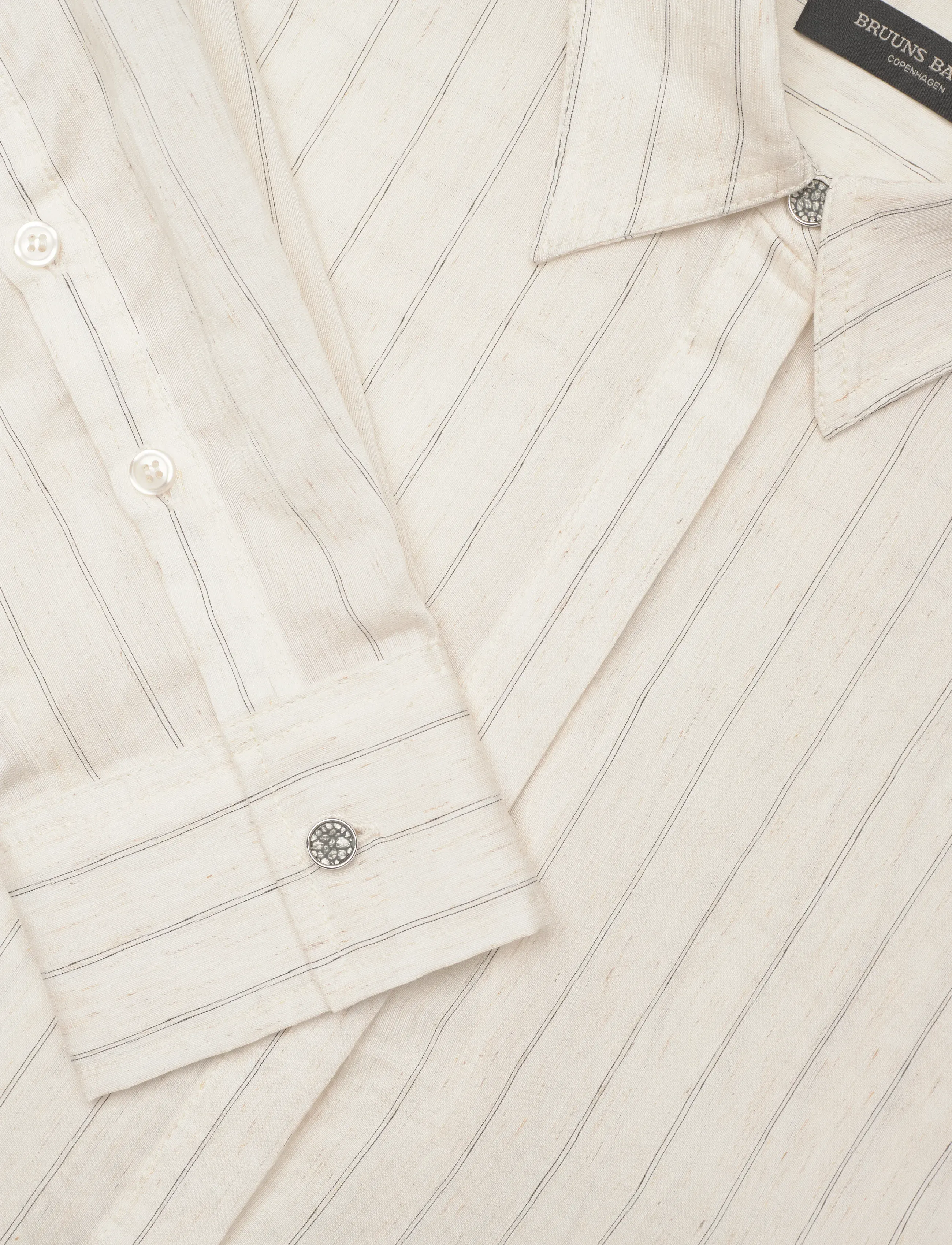 Bruuns Bazaar - CoccoBBAgatah shirt - chemises à manches longues - snow white with black stripe - 3
