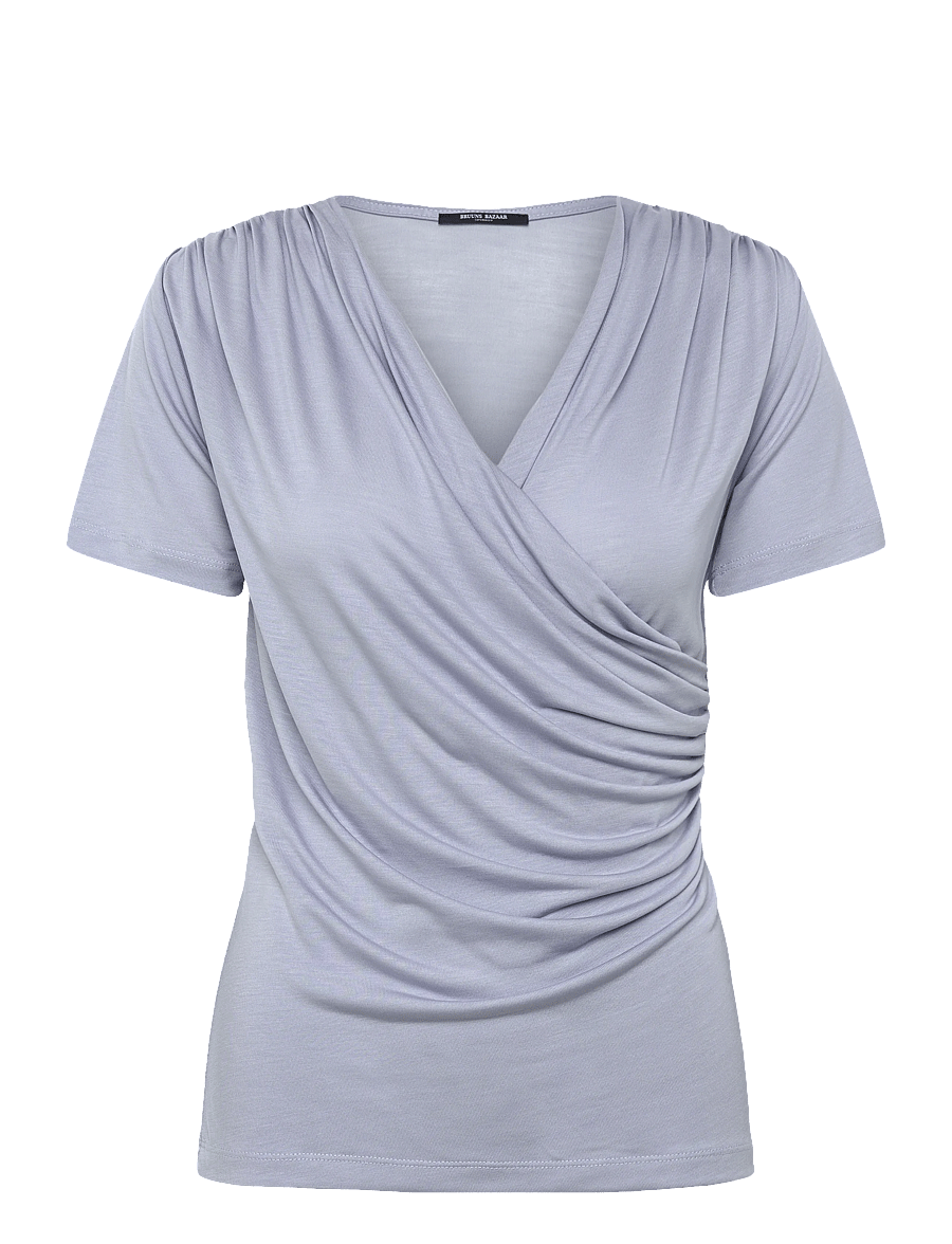 Bruuns Bazaar - KatkaBBSynvita top - t-shirts - eventide blue - 1