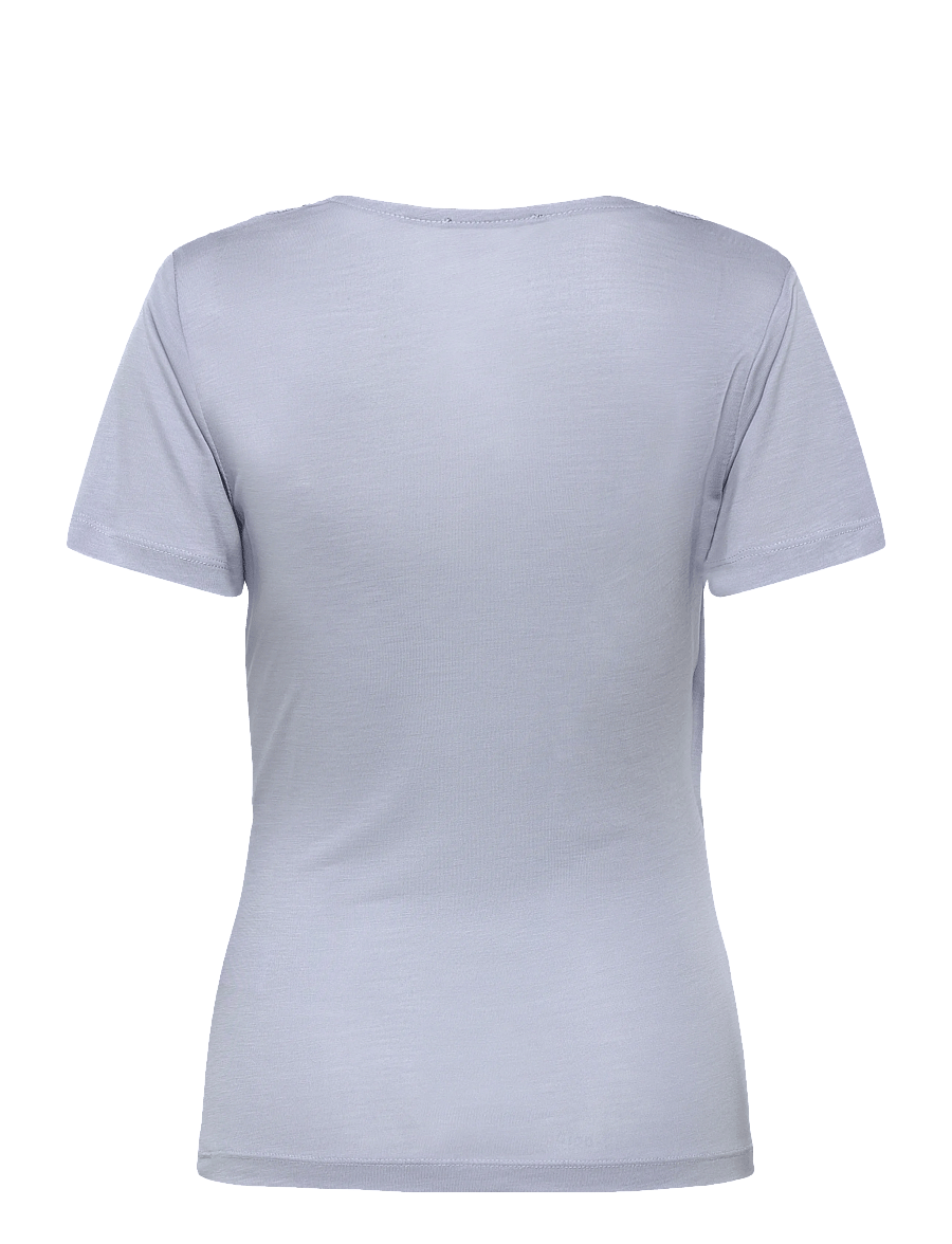 Bruuns Bazaar - KatkaBBSynvita top - t-shirts - eventide blue - 2