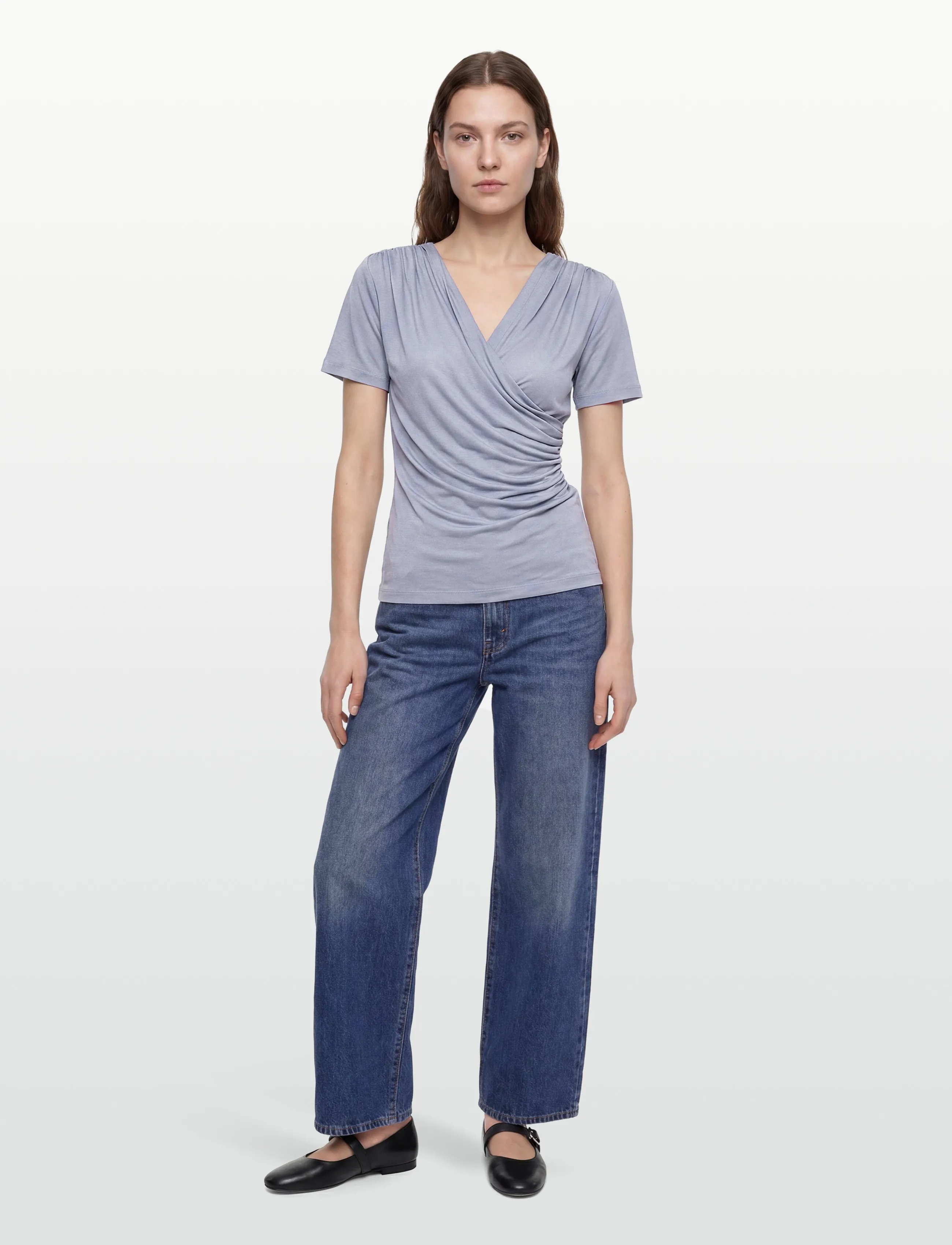 Bruuns Bazaar KatkaBBSynvita top - T-shirts - EVENTIDE BLUE / blue