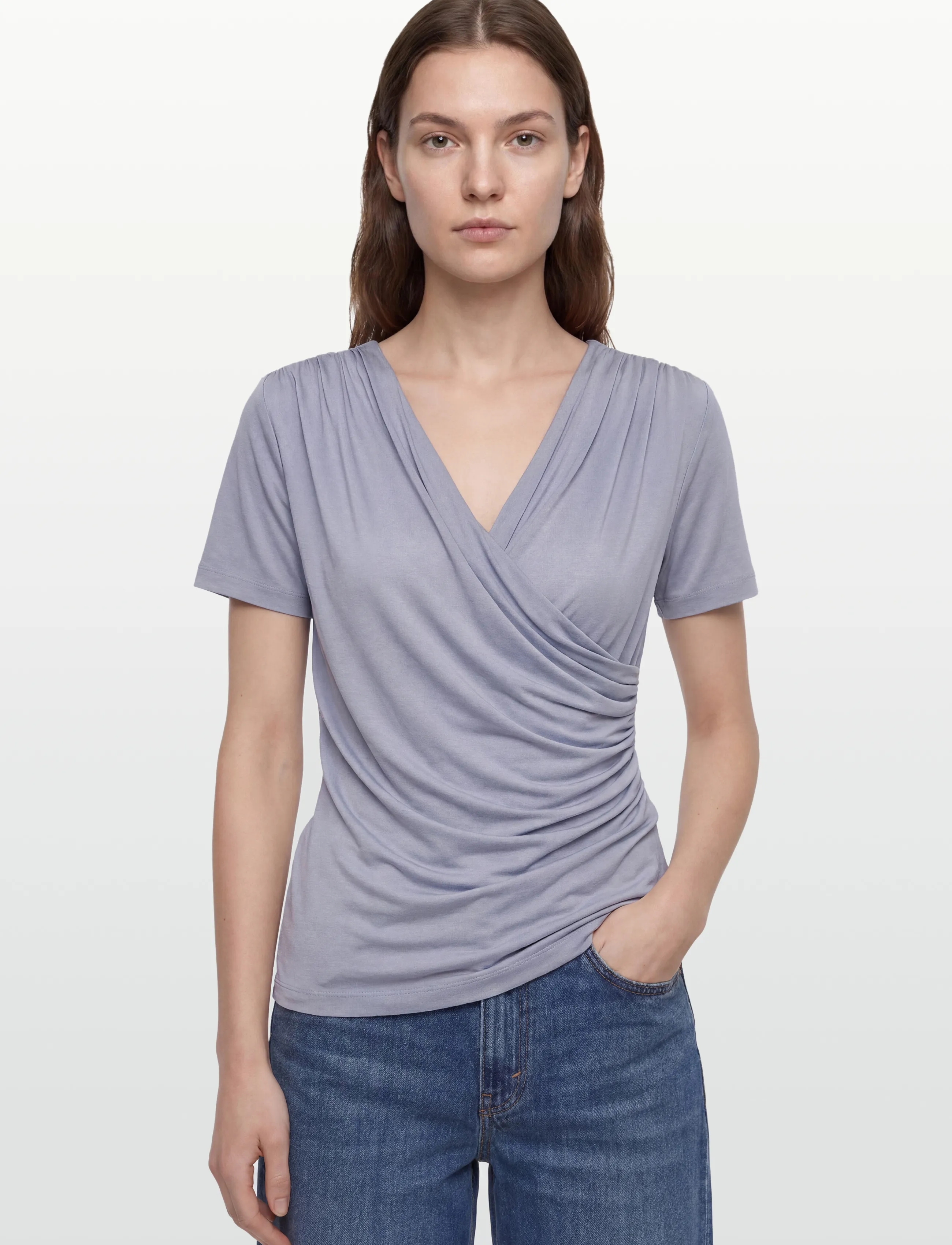Bruuns Bazaar - KatkaBBSynvita top - t-shirts - eventide blue - 3