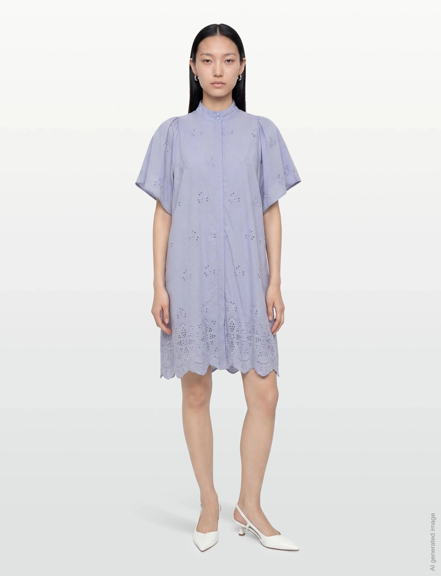 Bruuns Bazaar - MynteBBPhilly dress - sommerkjoler - eventide blue - 0