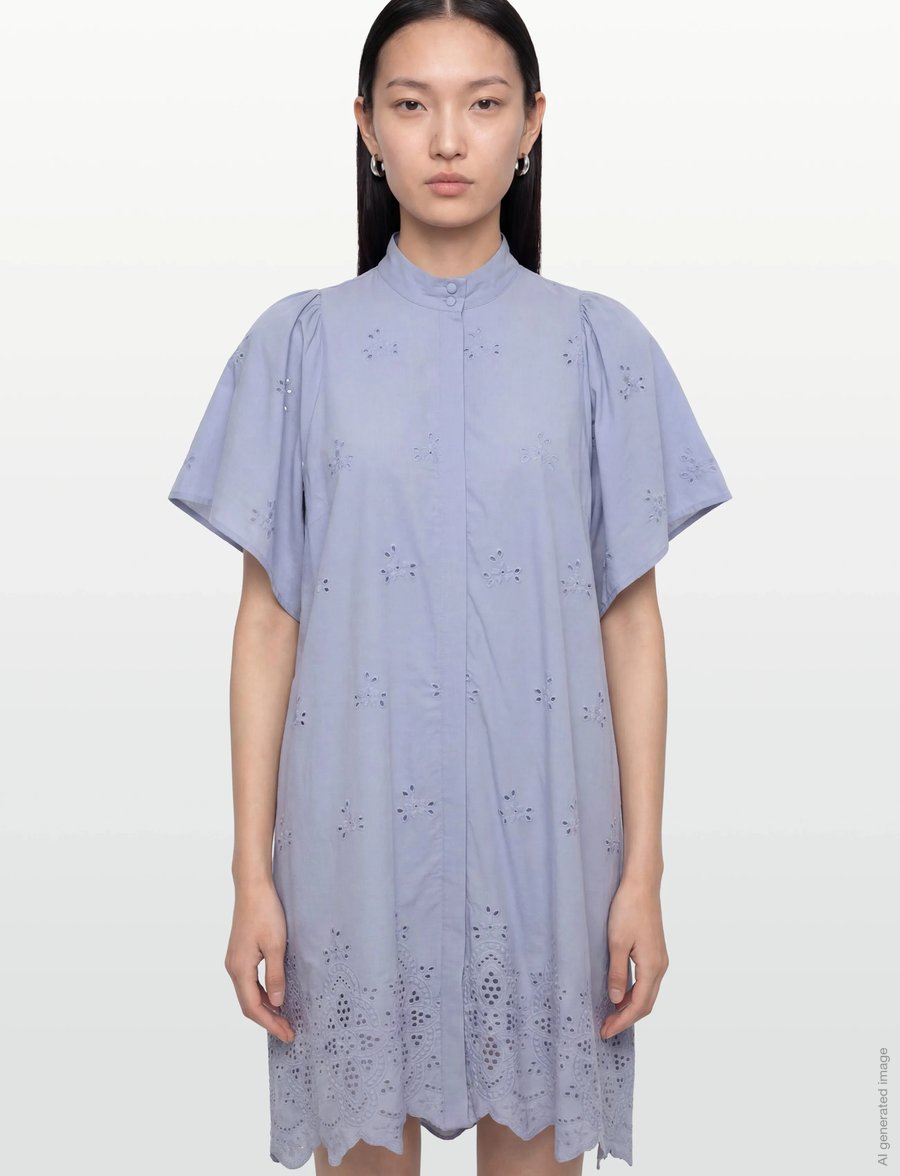 Bruuns Bazaar - MynteBBPhilly dress - sommerkjoler - eventide blue - 3