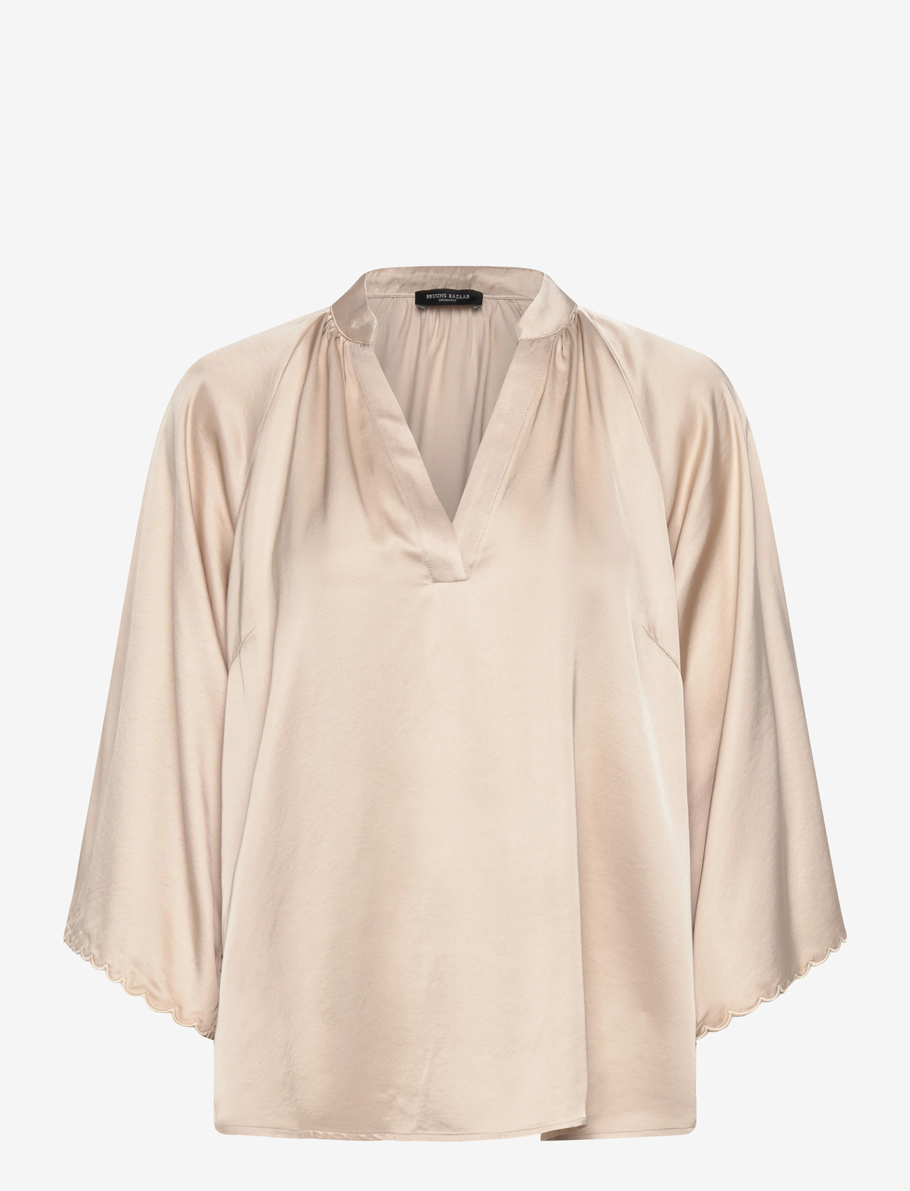 Bruuns Bazaar - WeckiaBBWinny blouse - langærmede bluser - beige - 0