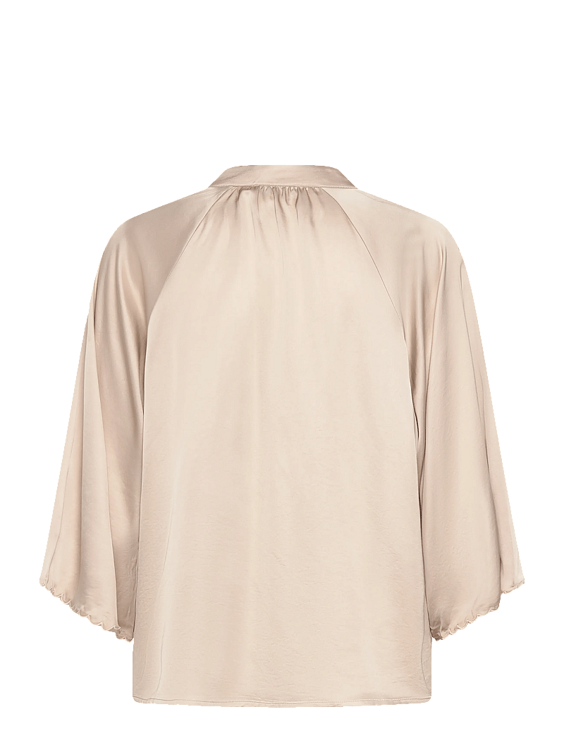 Bruuns Bazaar - WeckiaBBWinny blouse - langærmede bluser - beige - 1