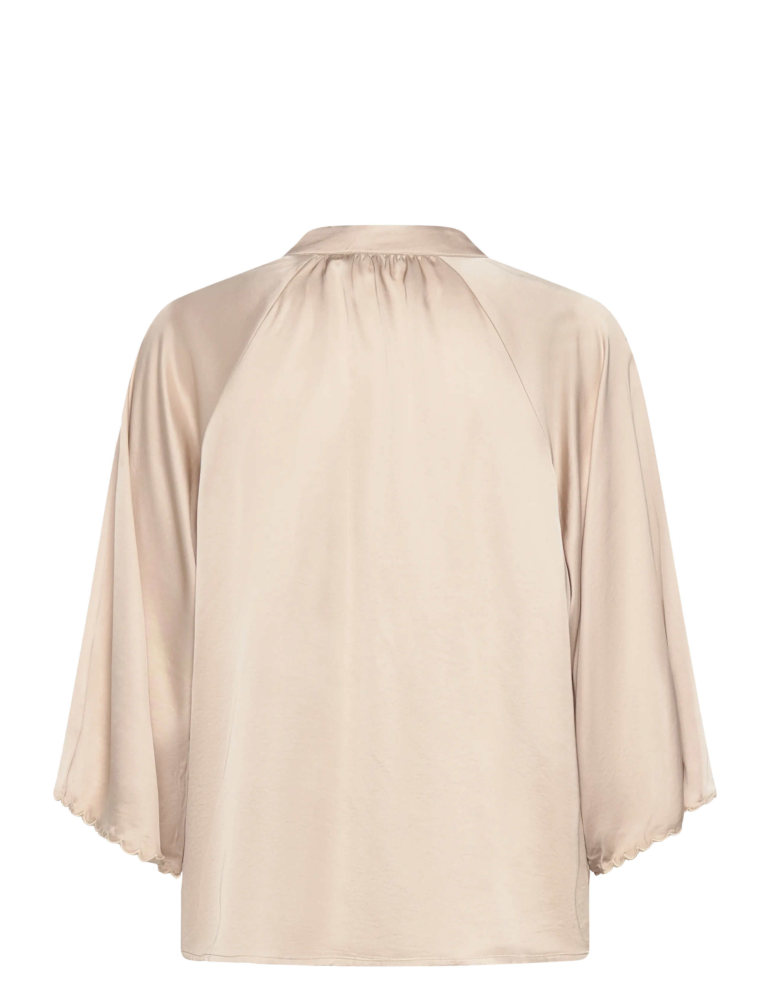 Bruuns Bazaar - WeckiaBBWinny blouse - long sleeved blouses - beige - 1