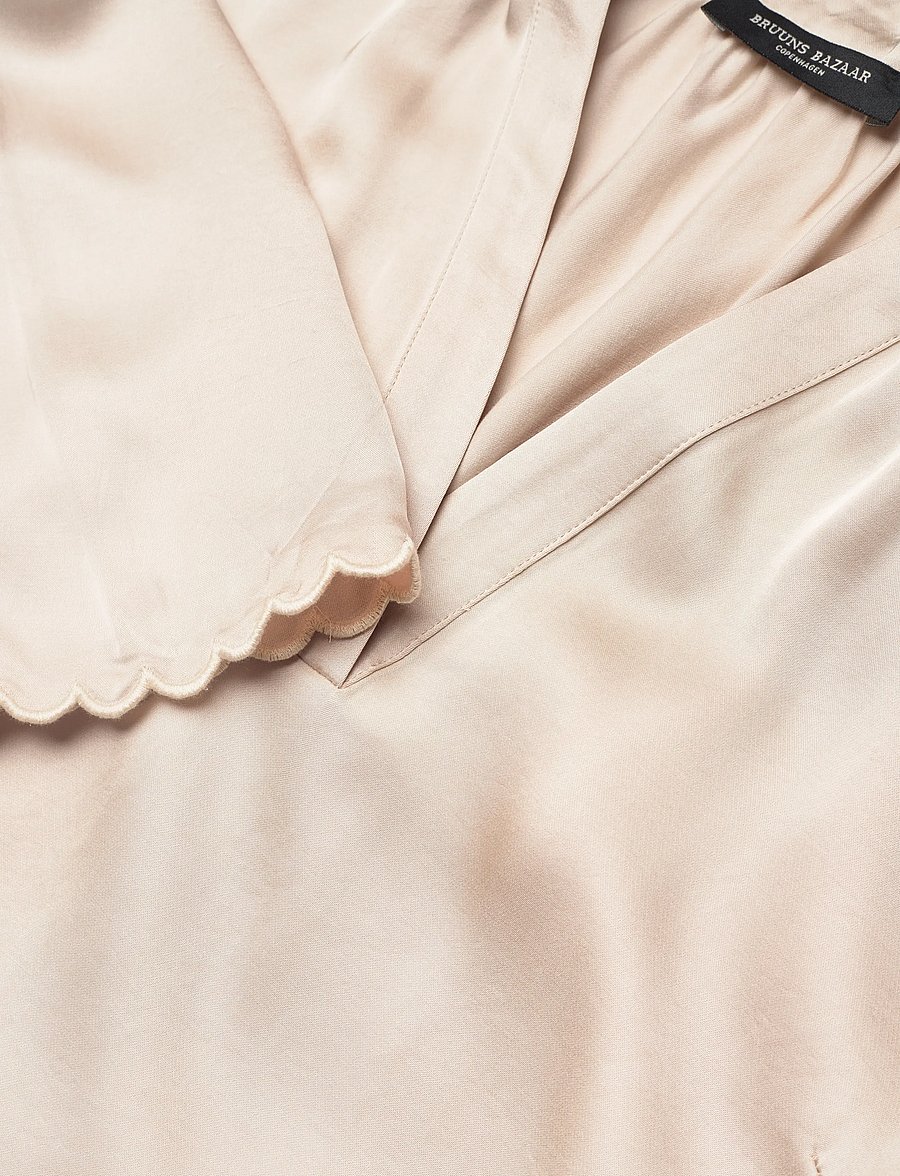 Bruuns Bazaar - WeckiaBBWinny blouse - langärmelige blusen - beige - 2