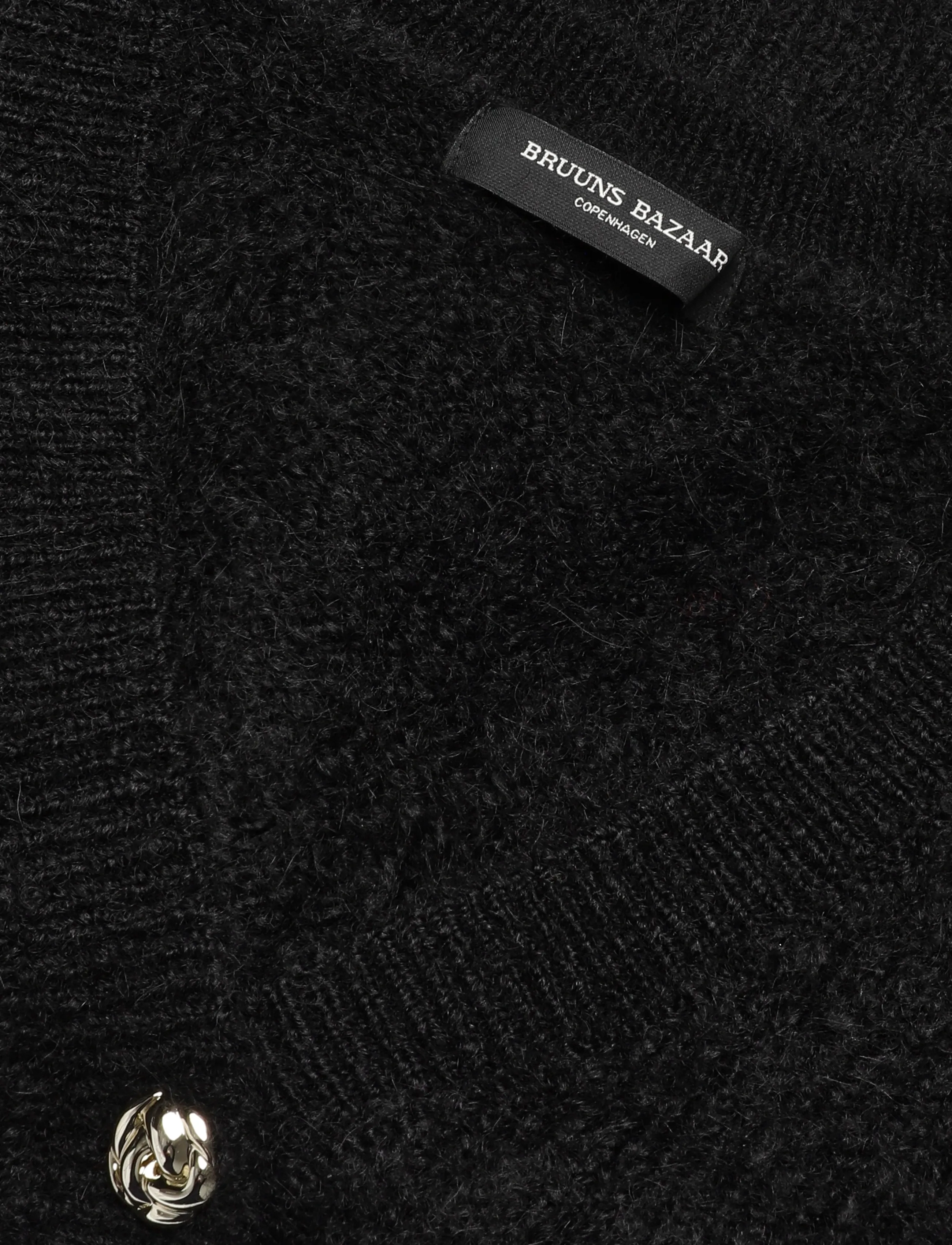 Bruuns Bazaar - SyringabrushedBBKrista knit cardiga - black - 2