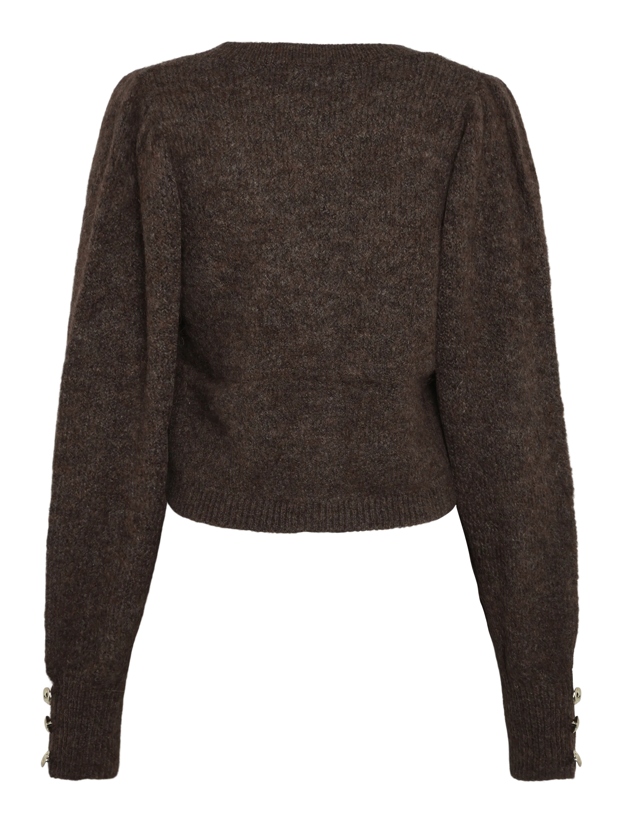 Bruuns Bazaar - SyringabrushedBBKrista knit cardiga - kardiganid - dark brown - 1