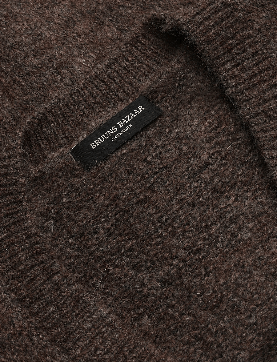 Bruuns Bazaar - SyringabrushedBBKrista knit cardiga - kardiganid - dark brown - 2