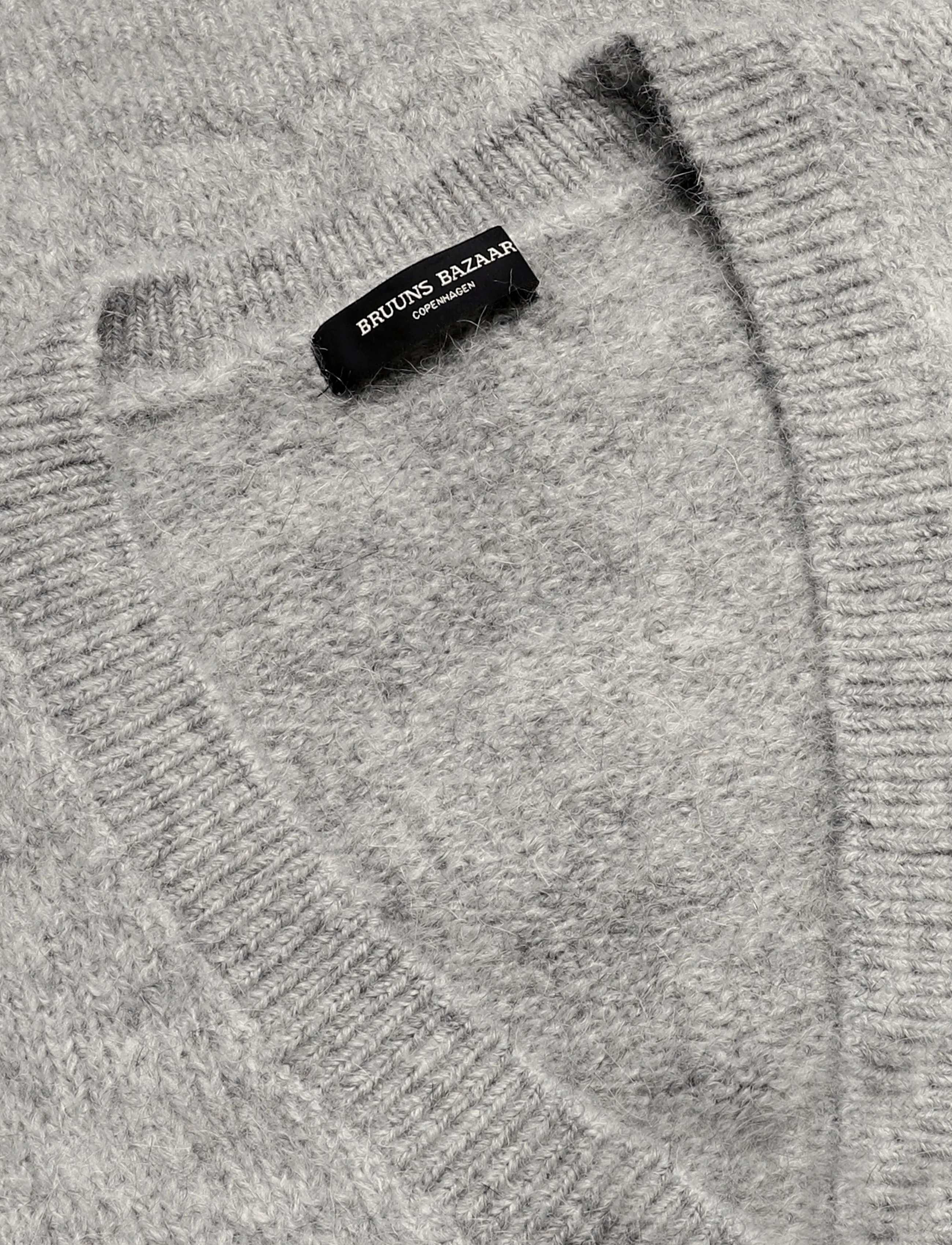 Bruuns Bazaar - SyringabrushedBBKrista knit cardiga - strickjacken - light grey melange - 2