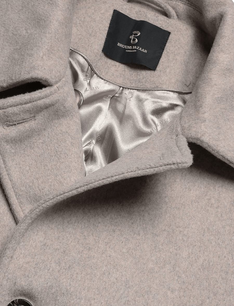 Bruuns Bazaar - OranioBBBAuvira coat - talvejoped - .sand - 2