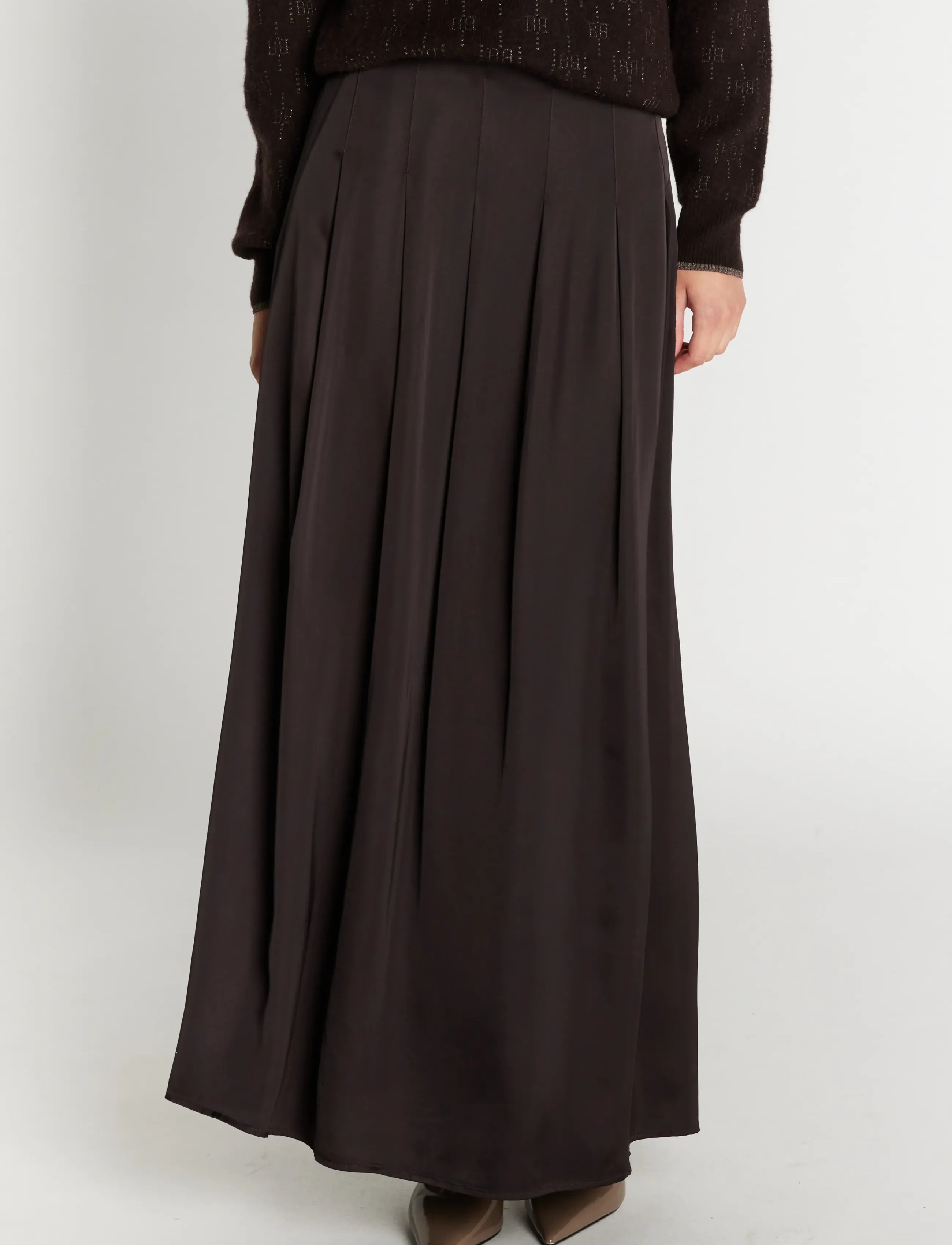 Bruuns Bazaar - WeckiaBBTyras skirt - satinröcke - dark brown - 3