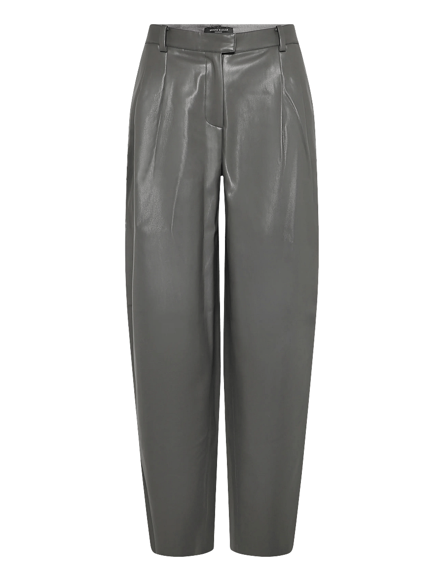 Bruuns Bazaar - VeganiBBBarrel pants - hosen mit geradem bein - dark grey - 1