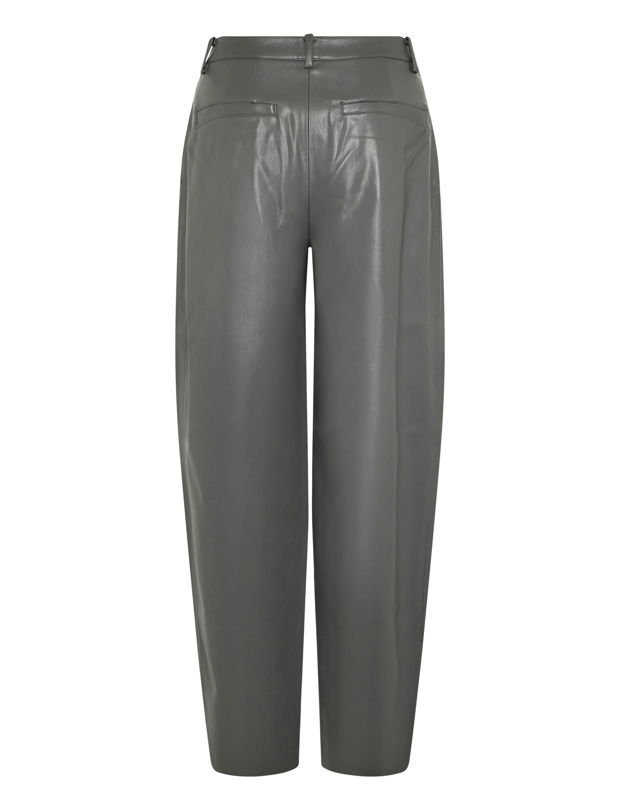 Bruuns Bazaar - VeganiBBBarrel pants - barrel trousers - dark grey - 2