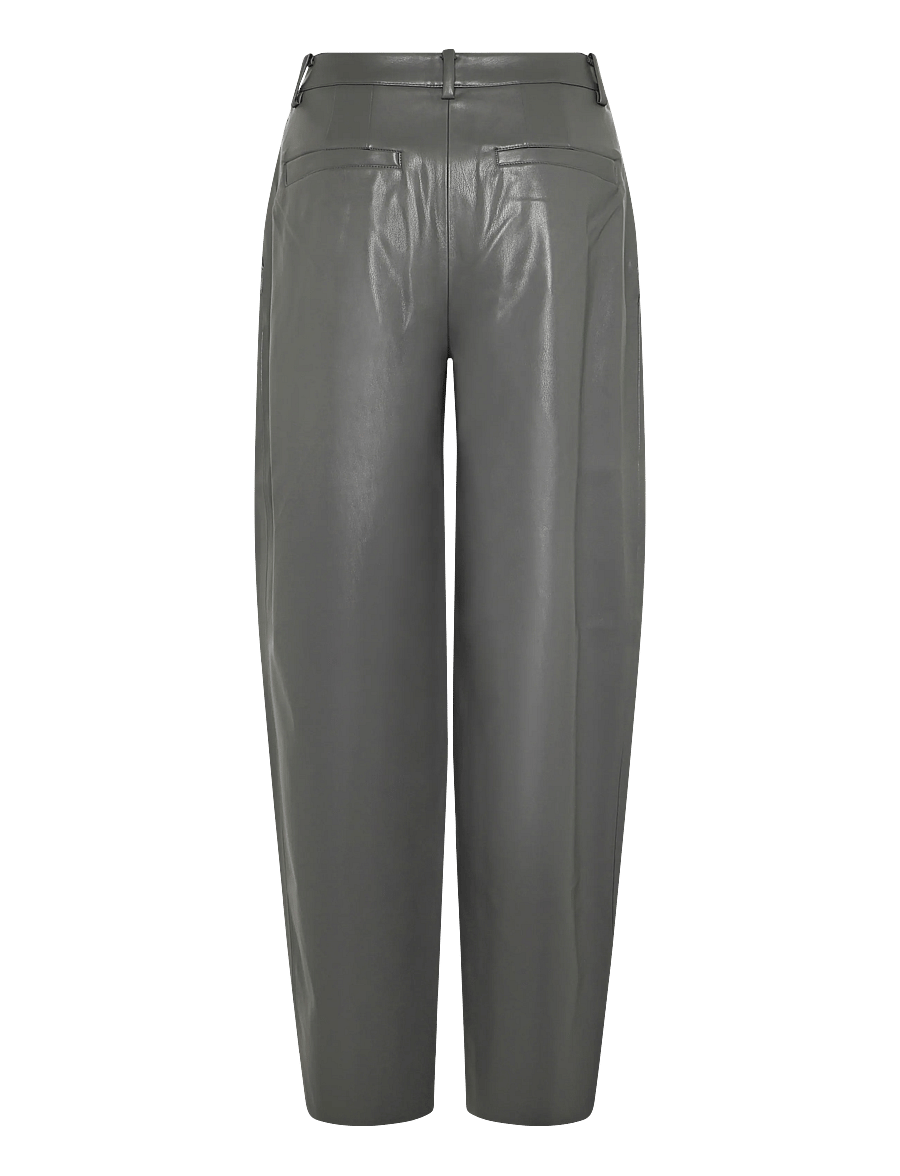 Bruuns Bazaar - VeganiBBBarrel pants - hosen mit geradem bein - dark grey - 2