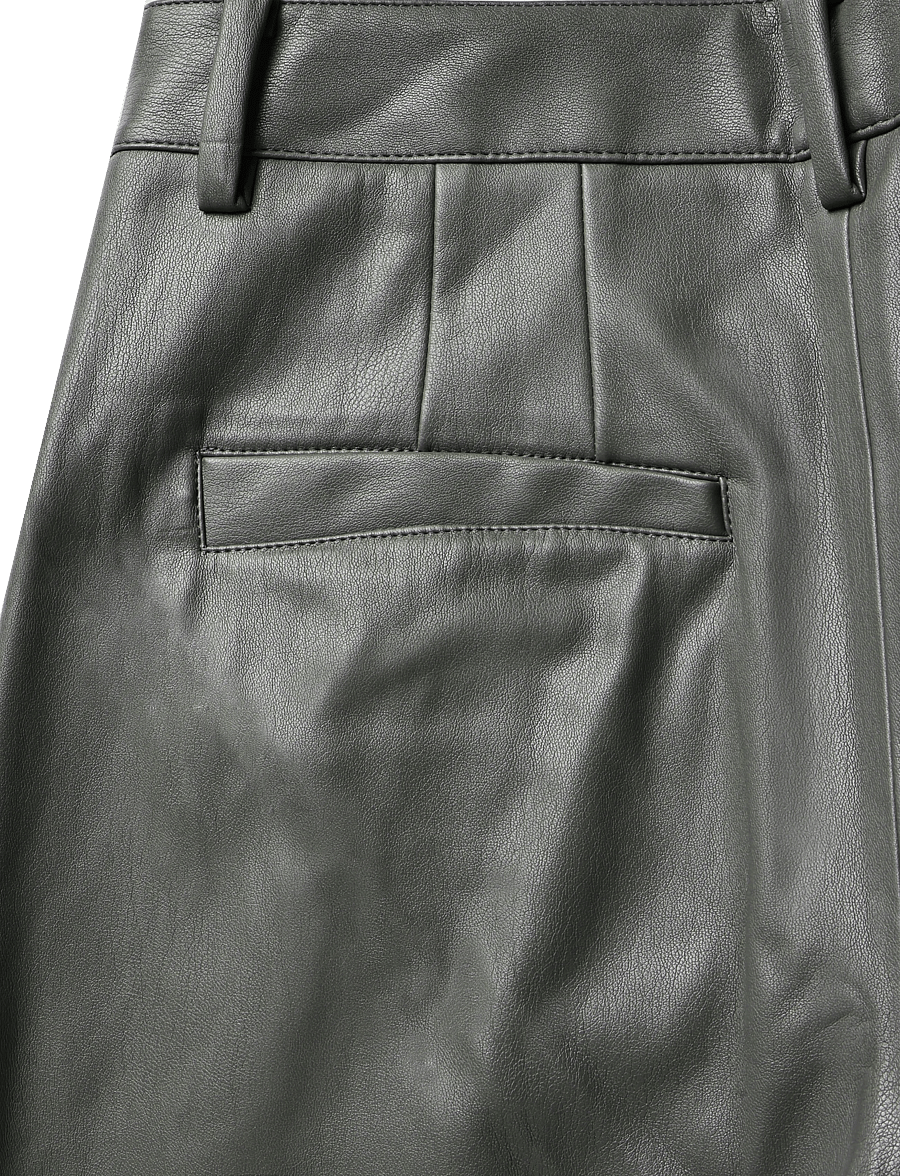 Bruuns Bazaar - VeganiBBBarrel pants - hosen mit geradem bein - dark grey - 5