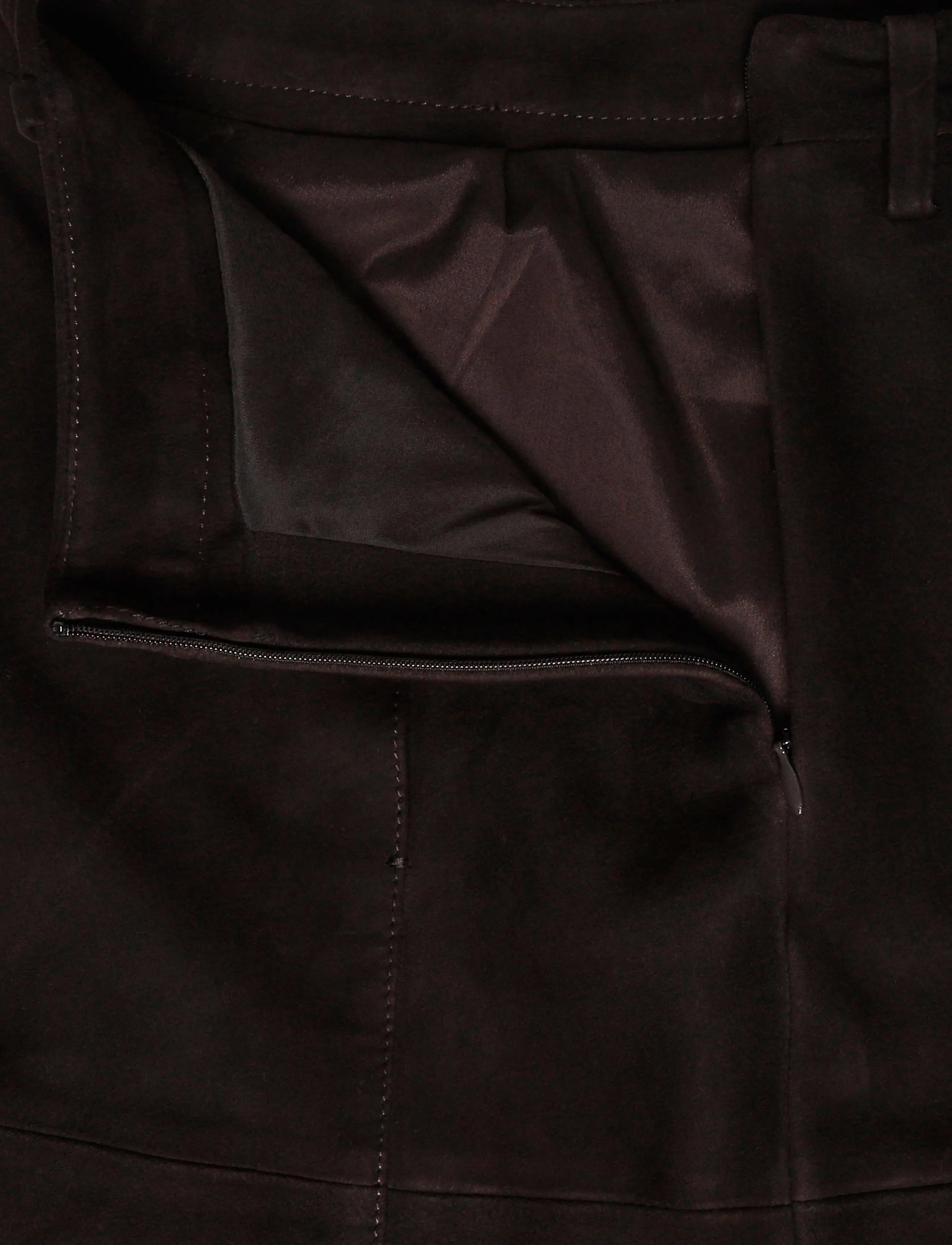 Bruuns Bazaar - SuedaBBIrene suede skirt - dark brown - 2