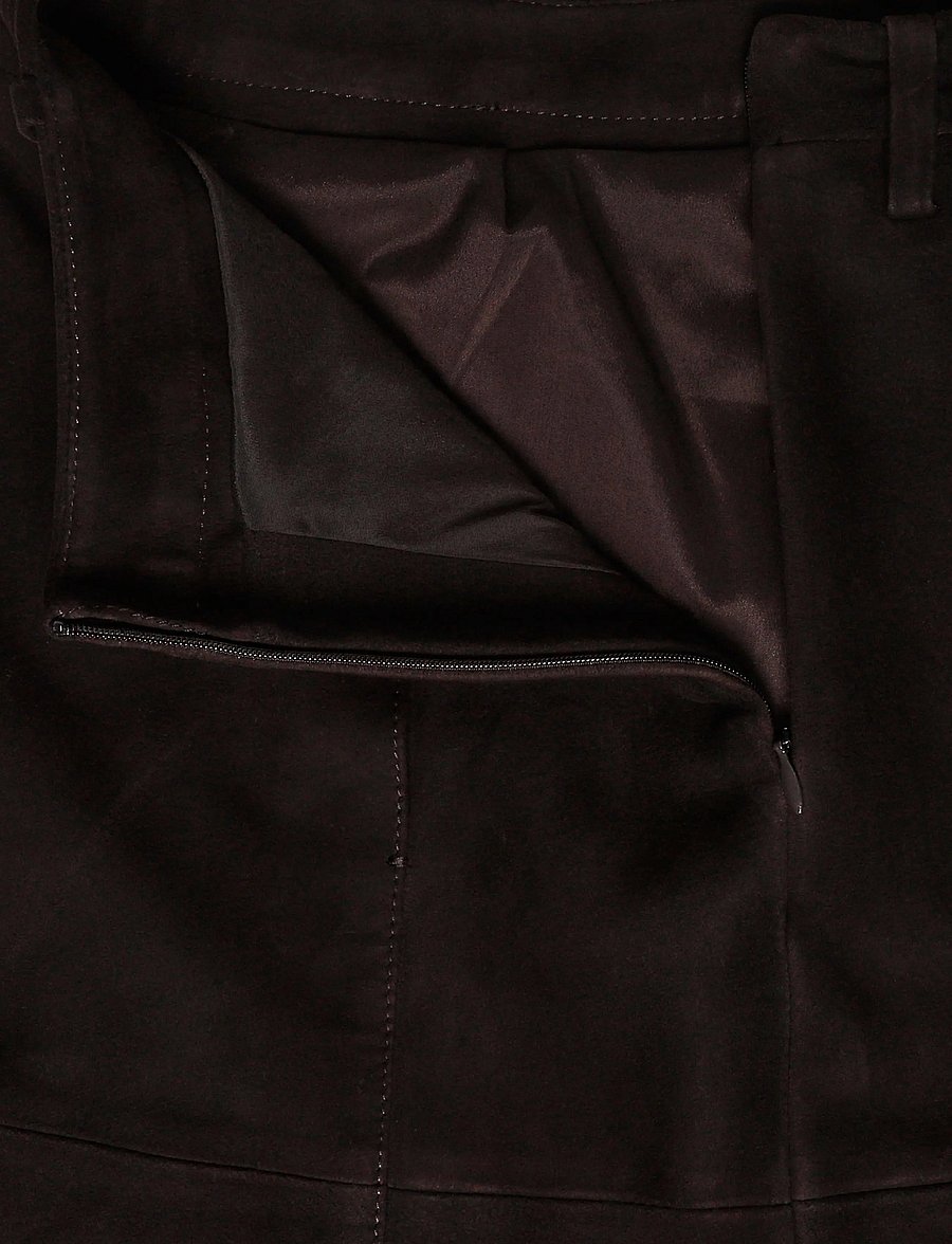 Bruuns Bazaar - SuedaBBIrene suede skirt - dark brown - 2