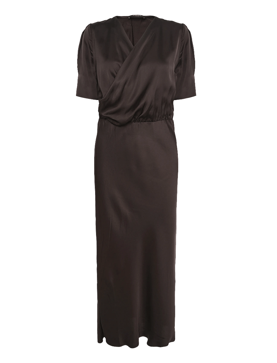 Bruuns Bazaar - WeckiaBBNeemasa dress - suvekleidid - dark brown - 0