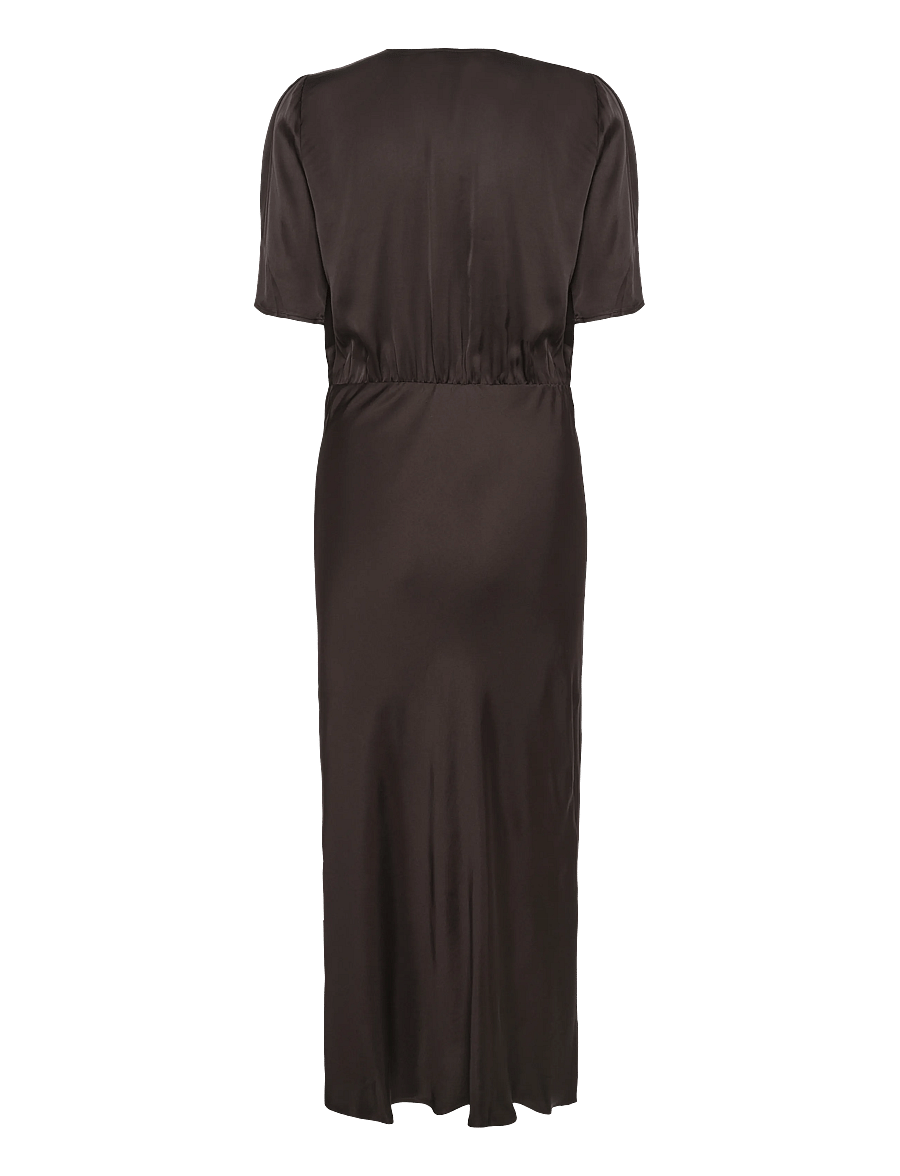 Bruuns Bazaar - WeckiaBBNeemasa dress - suvekleidid - dark brown - 1