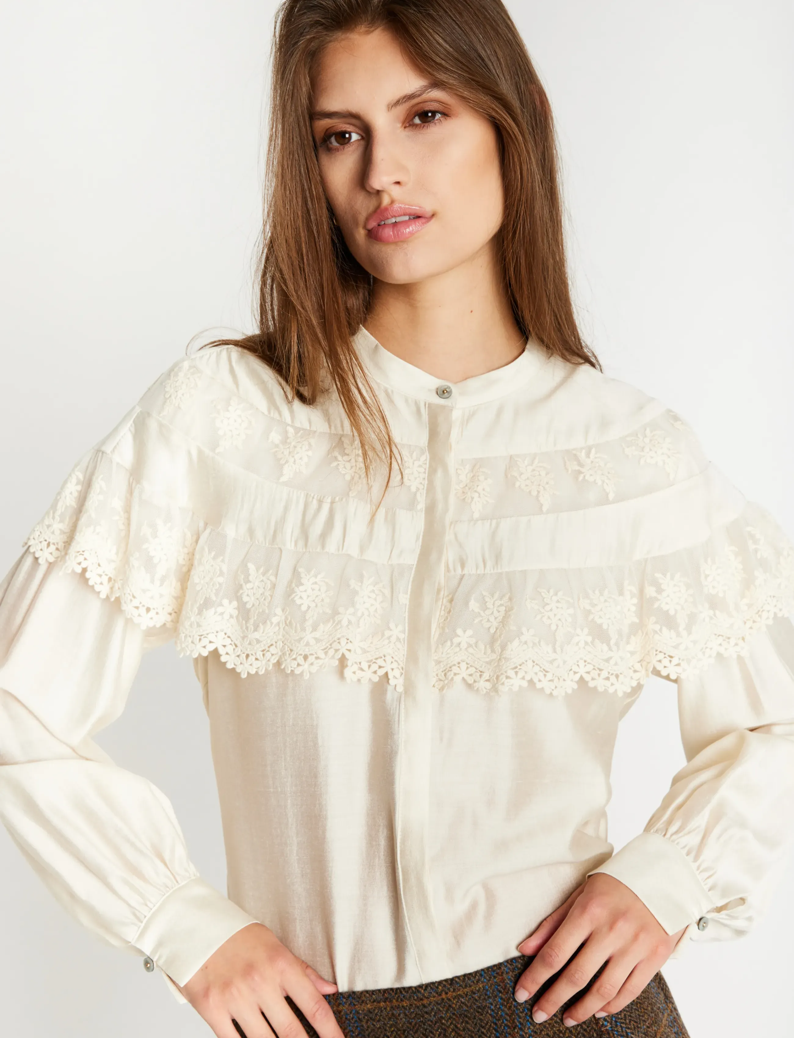 Bruuns Bazaar - AcanthoBBLizet shirt - long-sleeved blouses - kit - 0