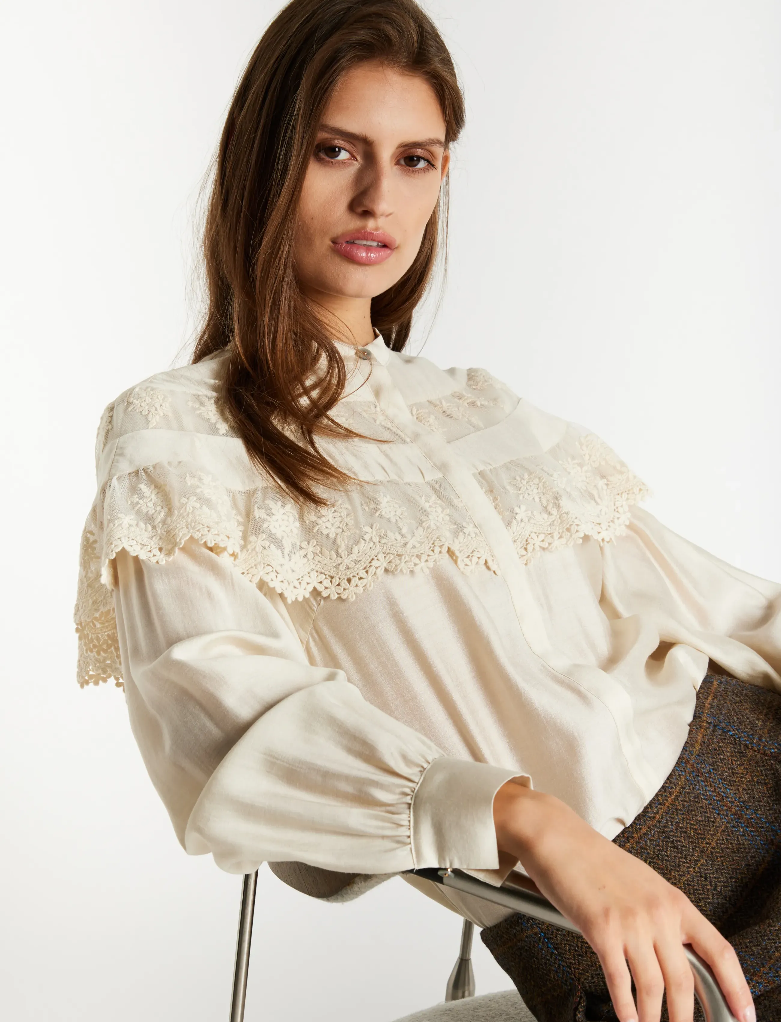 Bruuns Bazaar - AcanthoBBLizet shirt - long-sleeved blouses - kit - 5