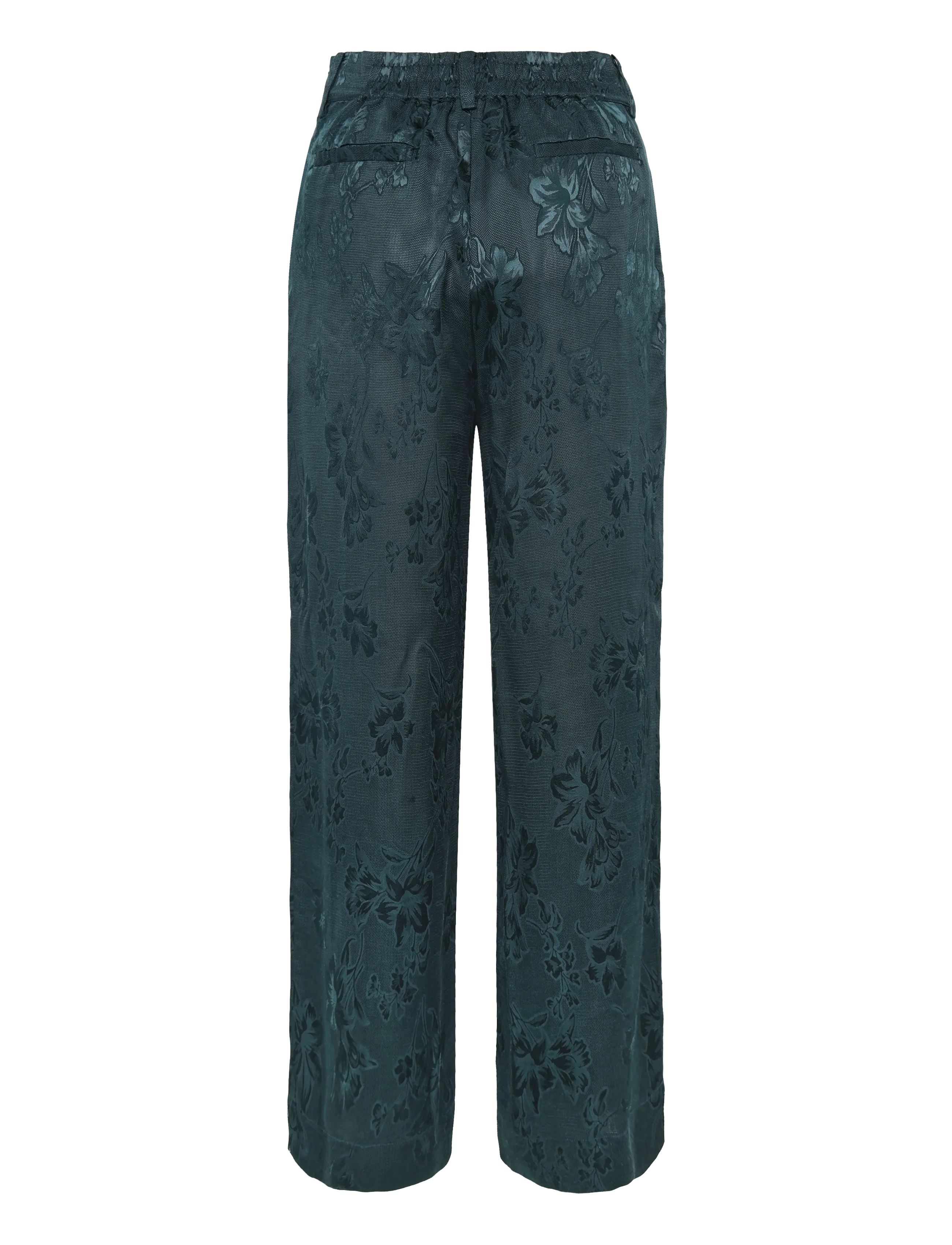 Bruuns Bazaar - AsteroBBZalli pant - hosen mit weitem bein - midnight green - 1