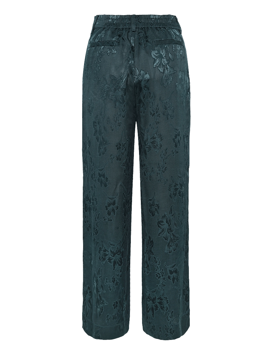 Bruuns Bazaar - AsteroBBZalli pant - hosen mit weitem bein - midnight green - 1