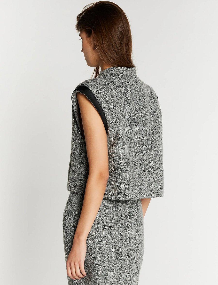 Bruuns Bazaar - RhytisBBSila vest - Ülikonna vestid - grey melange - 3