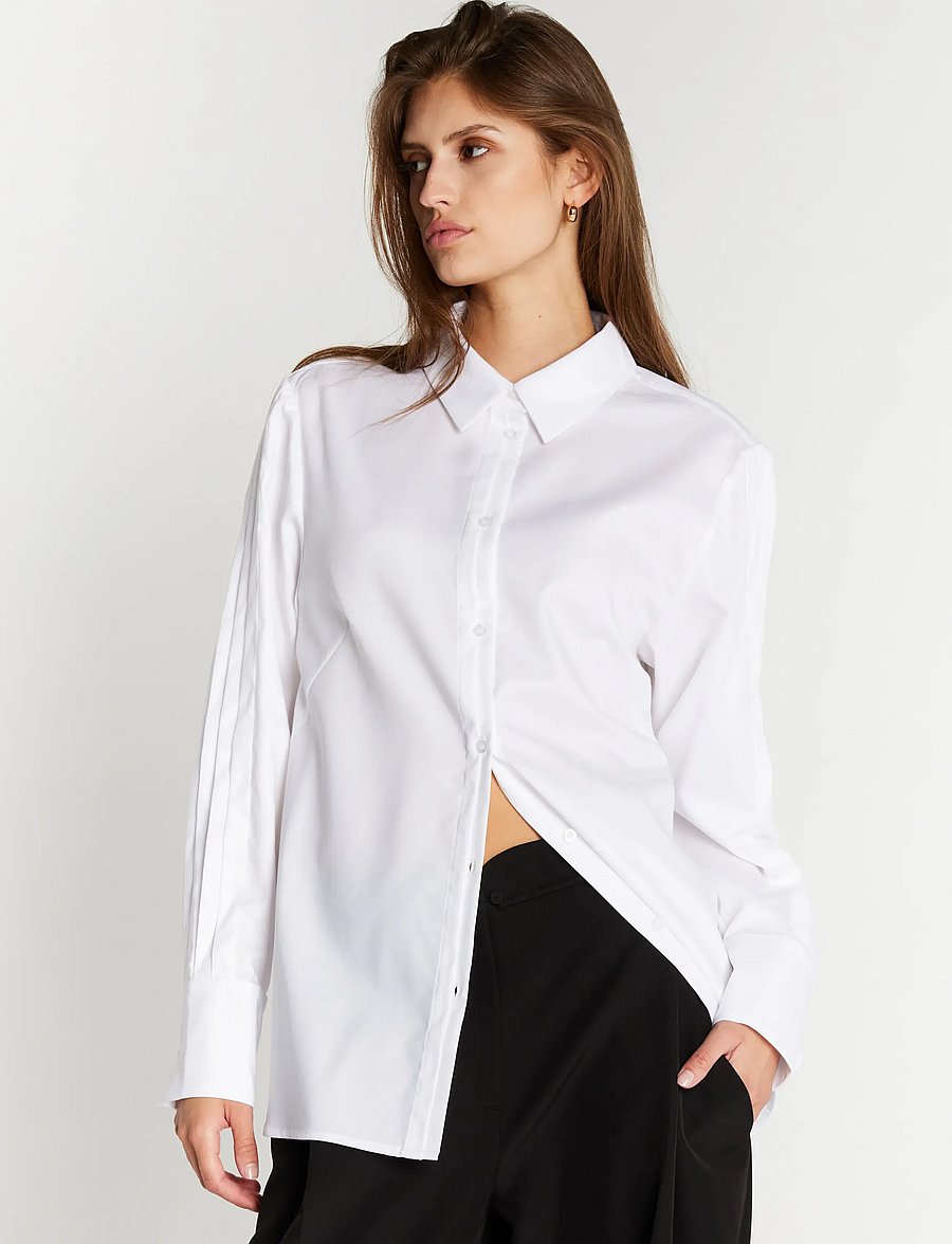 Bruuns Bazaar - CotoniBBGela shirt - långärmade skjortor - white - 0